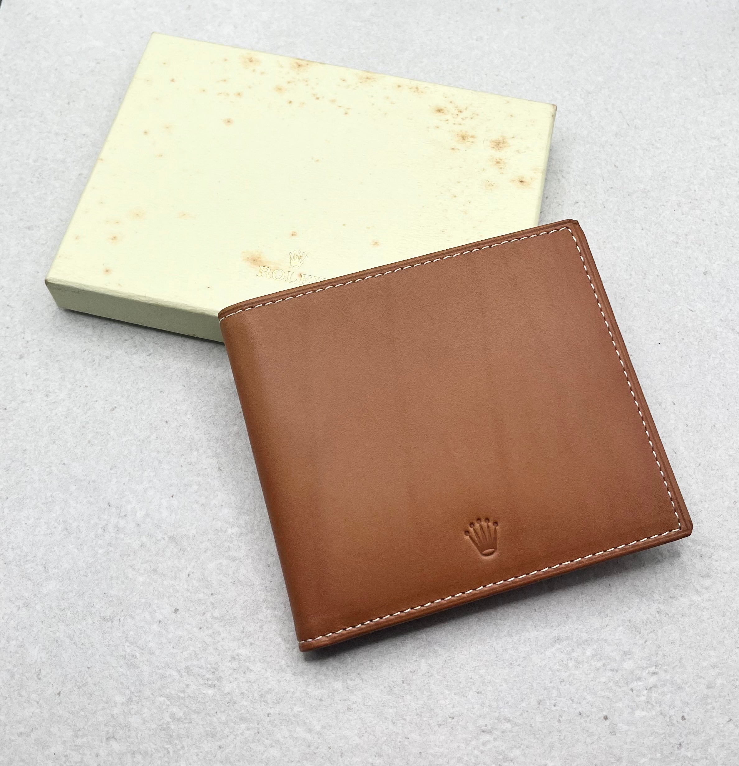 Rolex leather online wallet