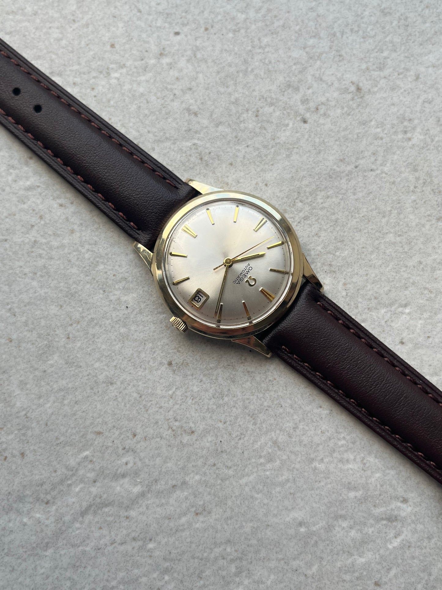 Omega Automatic Date 10ct Solid Gold