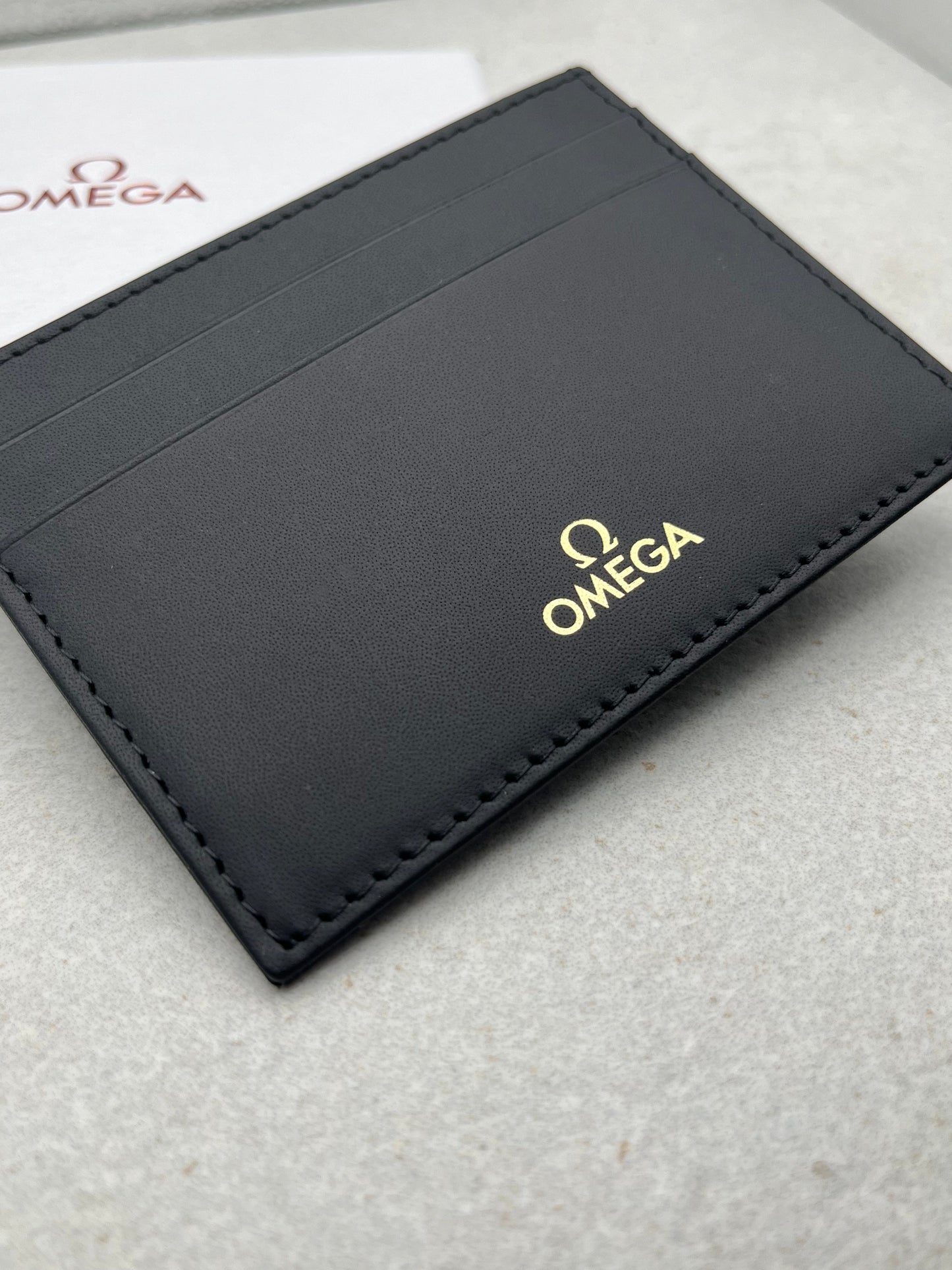 Omega Card Holder Boxed Black