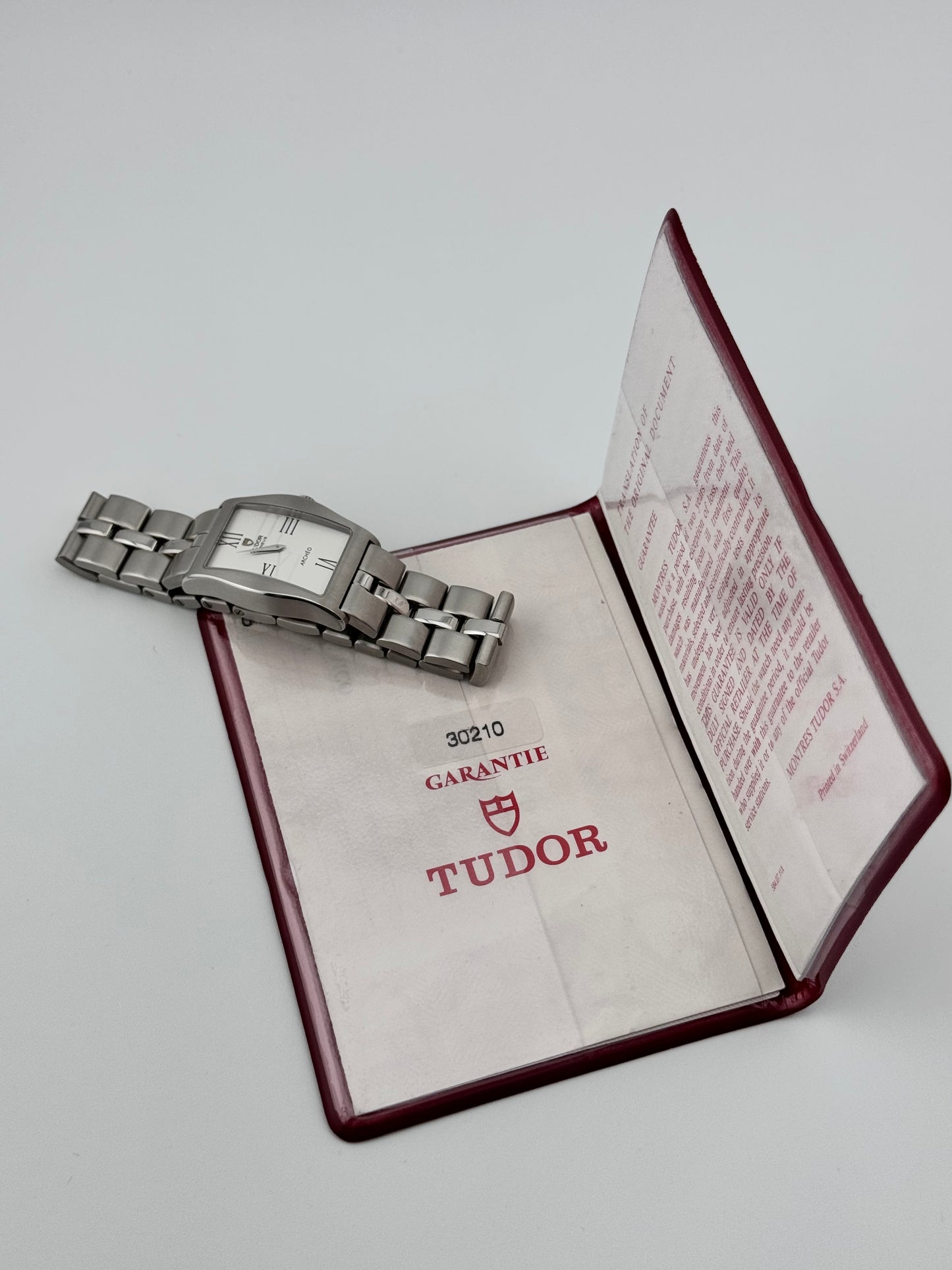 Tudor Archéo Tank Quartz Date - Original Papers - 30210 - Near Unworn - Ladies