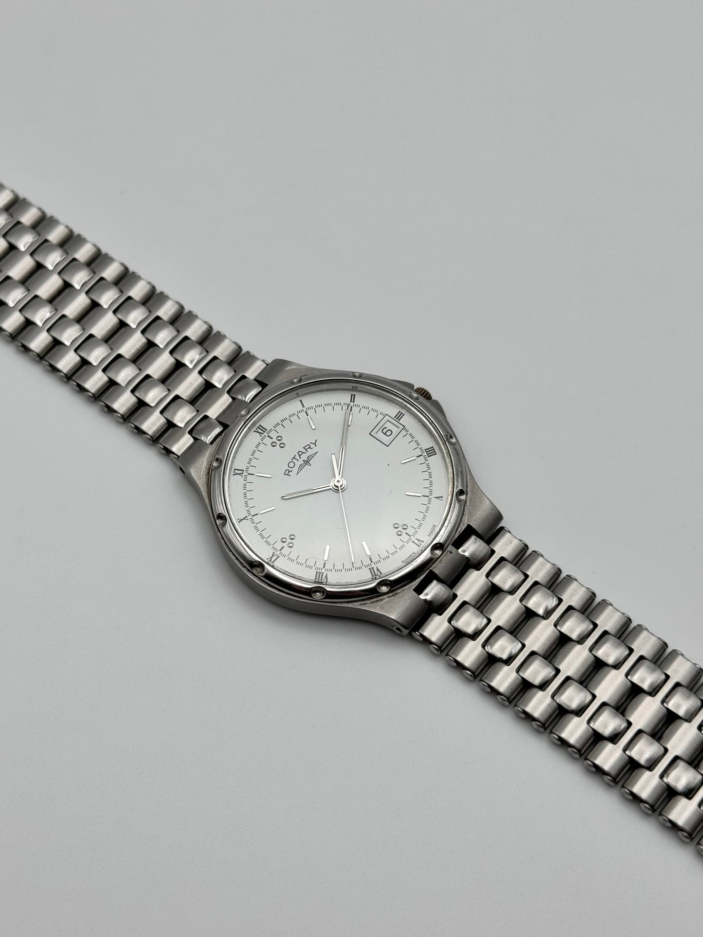 Rotary Quartz Date Dress Watch - Rare Texture Dial