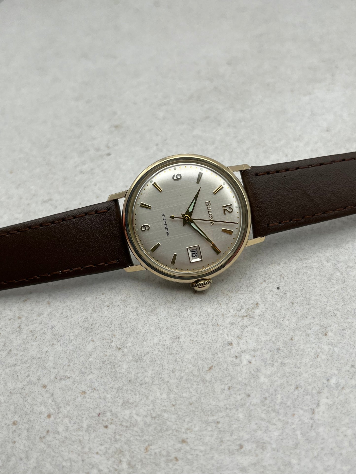 Bulova Automatic Linen Dial Date Cal. 11 AFACD