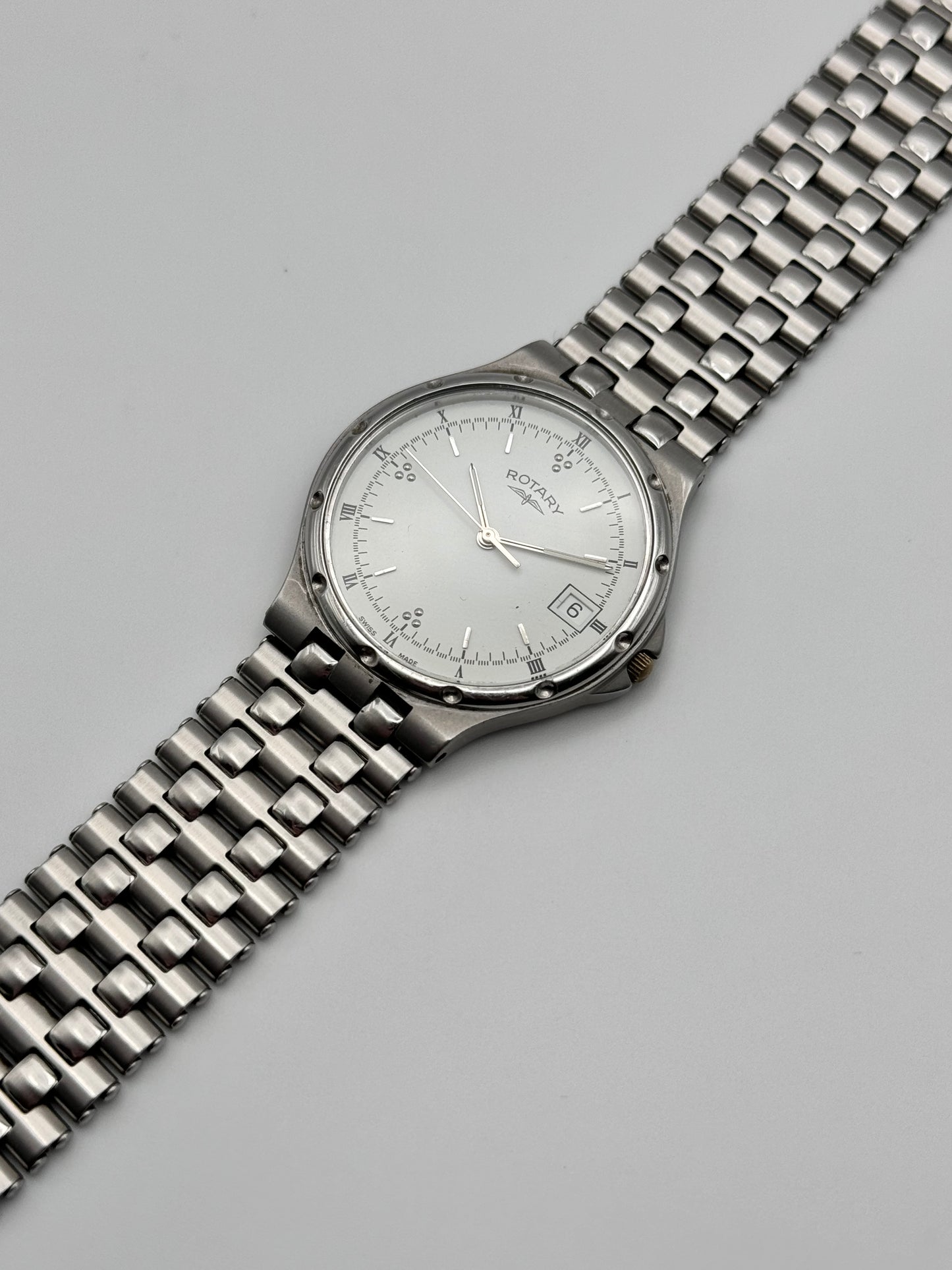 Rotary Quartz Date Dress Watch - Rare Texture Dial