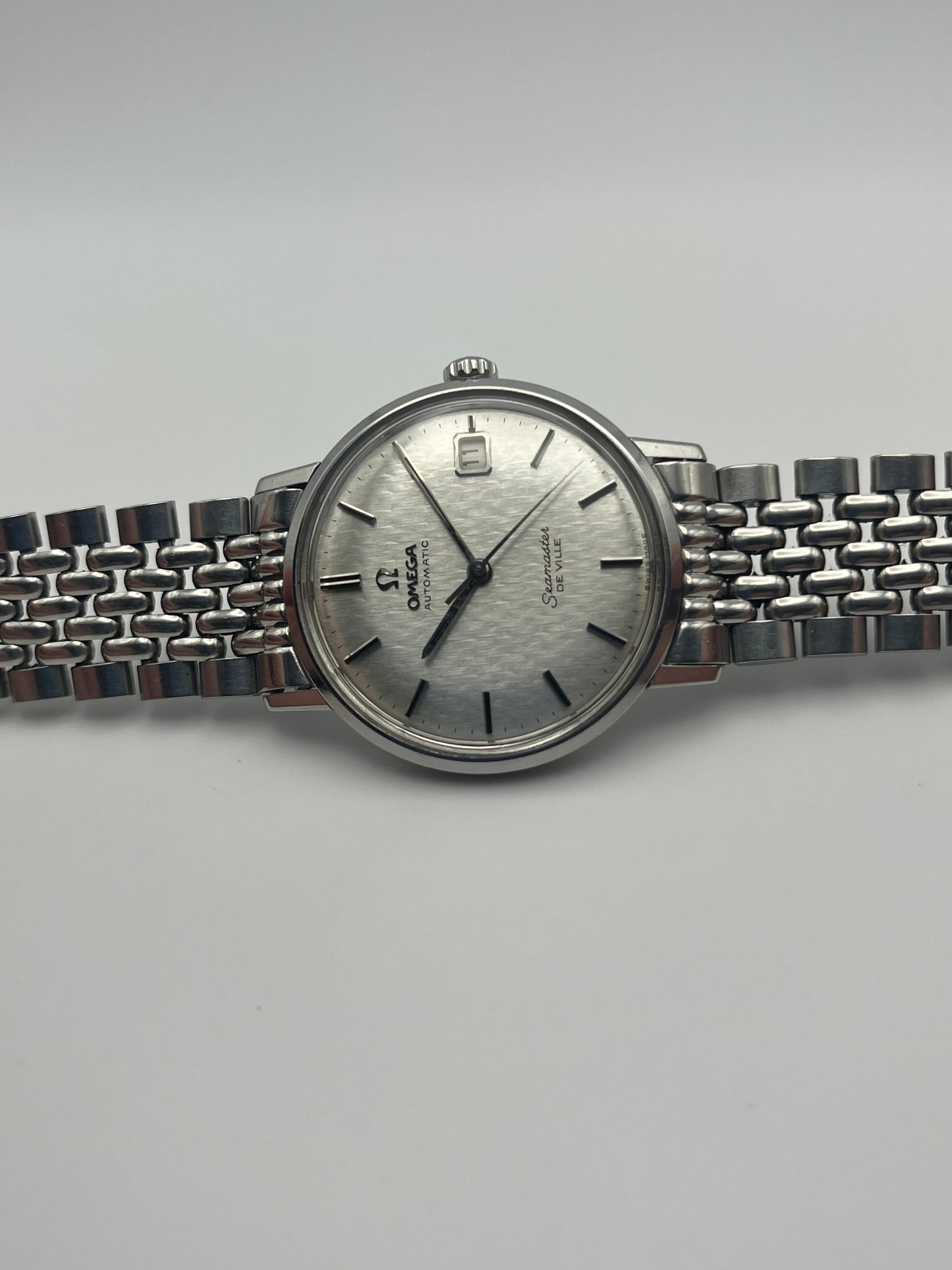 Omega Seamaster DeVille Automatic Fish Scale Dial - Original Beads of Rice Bracelet -  166.020