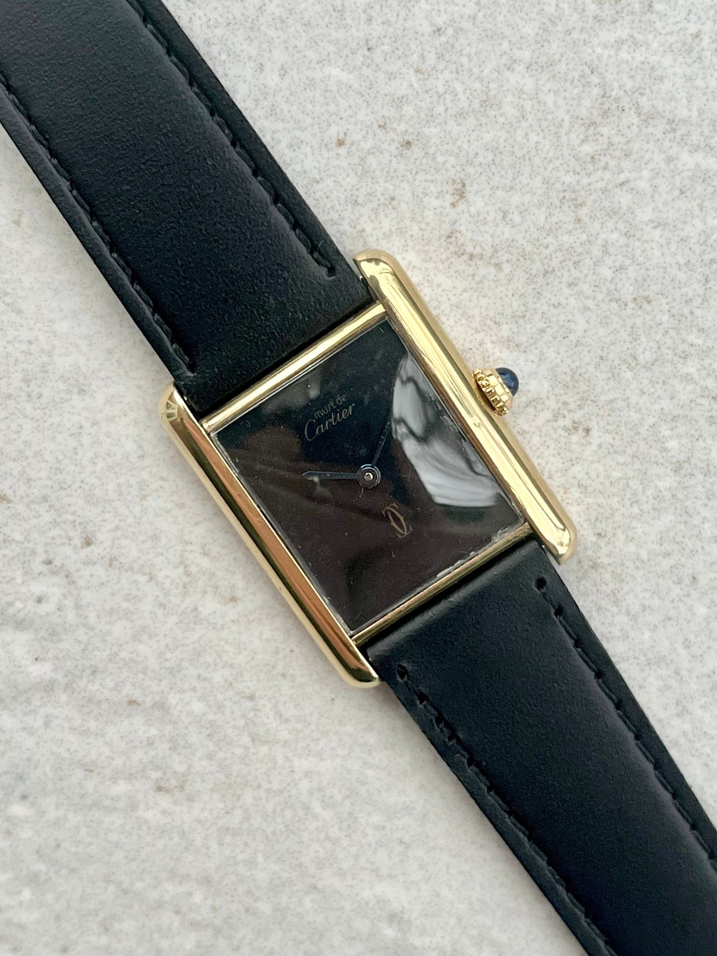 Cartier Tank Must Black Dial 59005