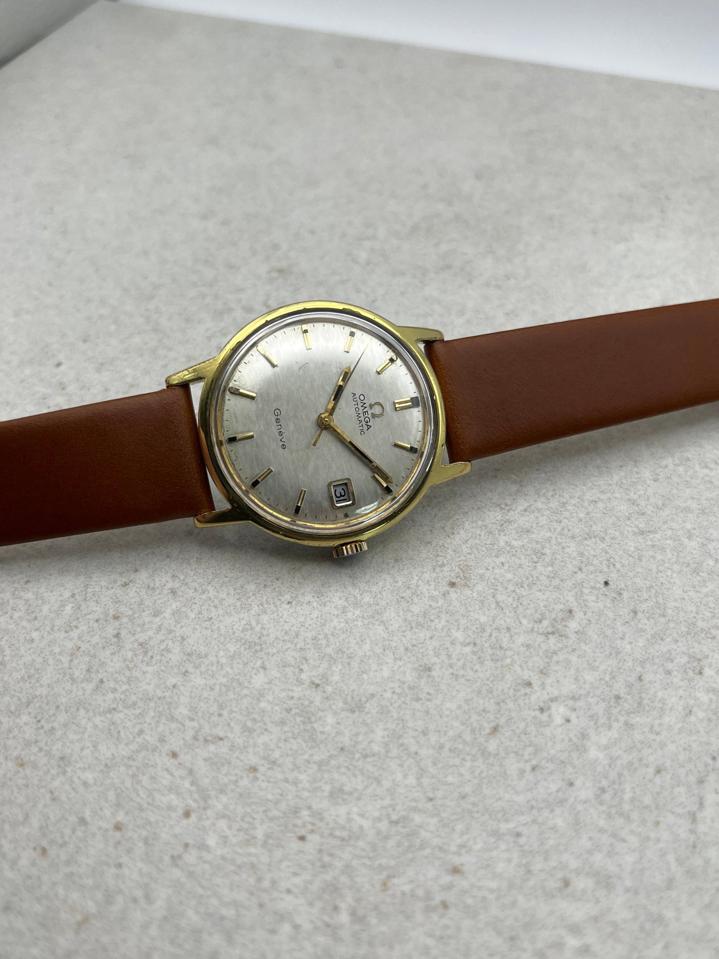 Omega Geneve Automatic Shantung Dial 166.070