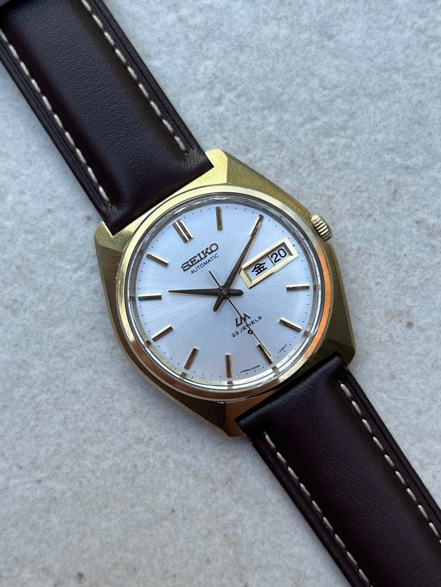 Seiko Lord Matic Japanese Day-Date Ultra Rare 5606-7000