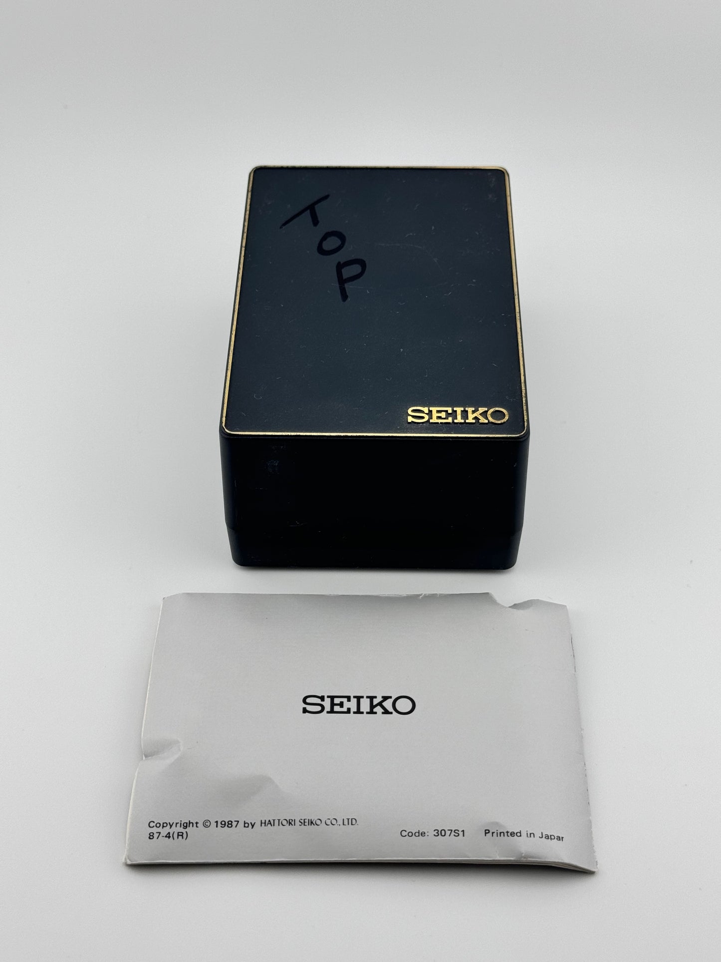 Seiko Tank Quartz 5Y00-5020 - Original box and Papers