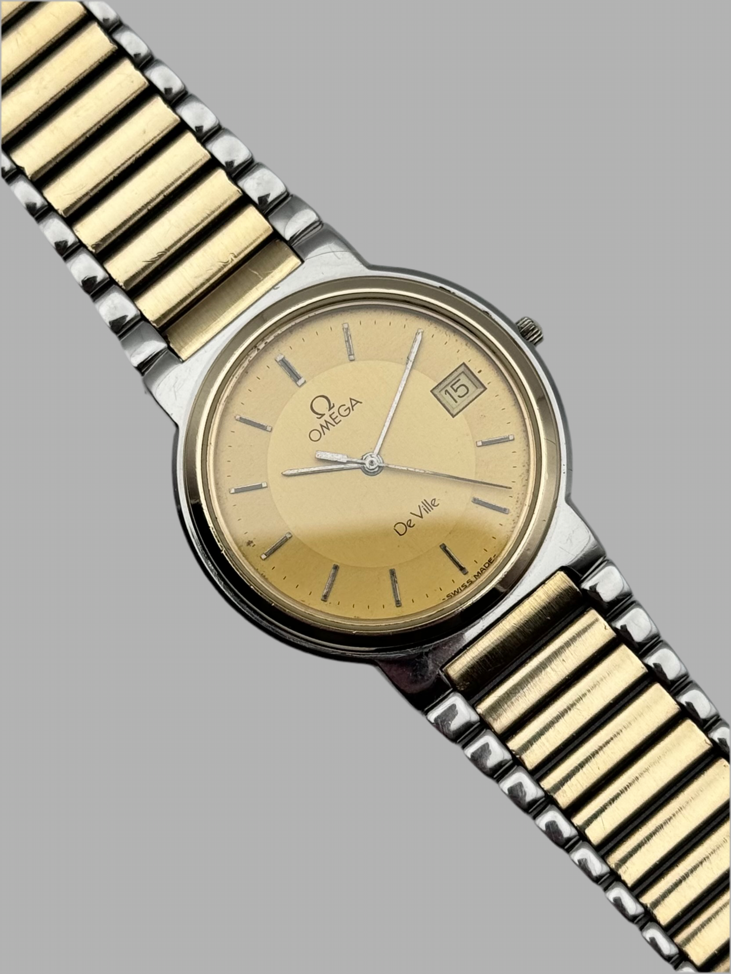 Omega De Ville Quartz Date 196.0256  - Original Bracelet