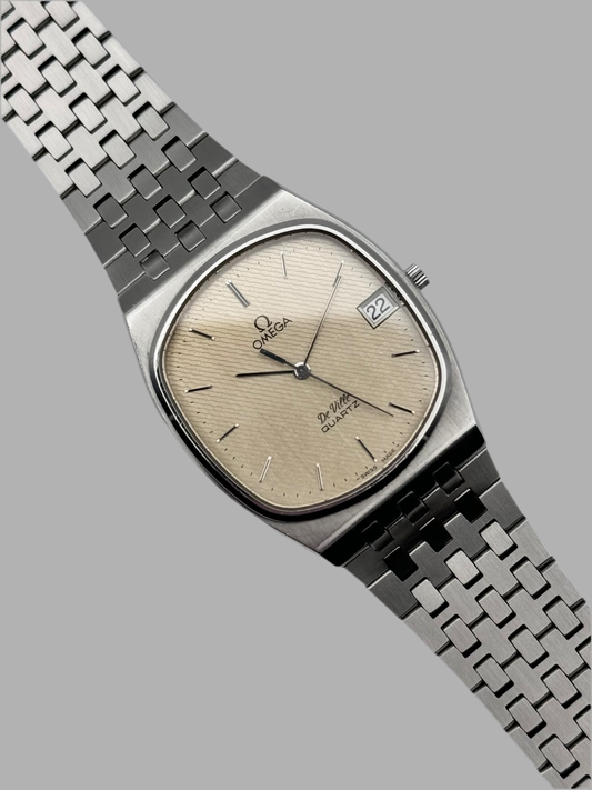 Omega DeVille Quartz Date 192.0051 - Honeycomb Dial