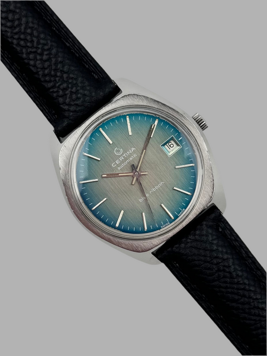 Certina Blue Ribbon Automatic Date - Cal 25-011 - Rare Volvo custom order.