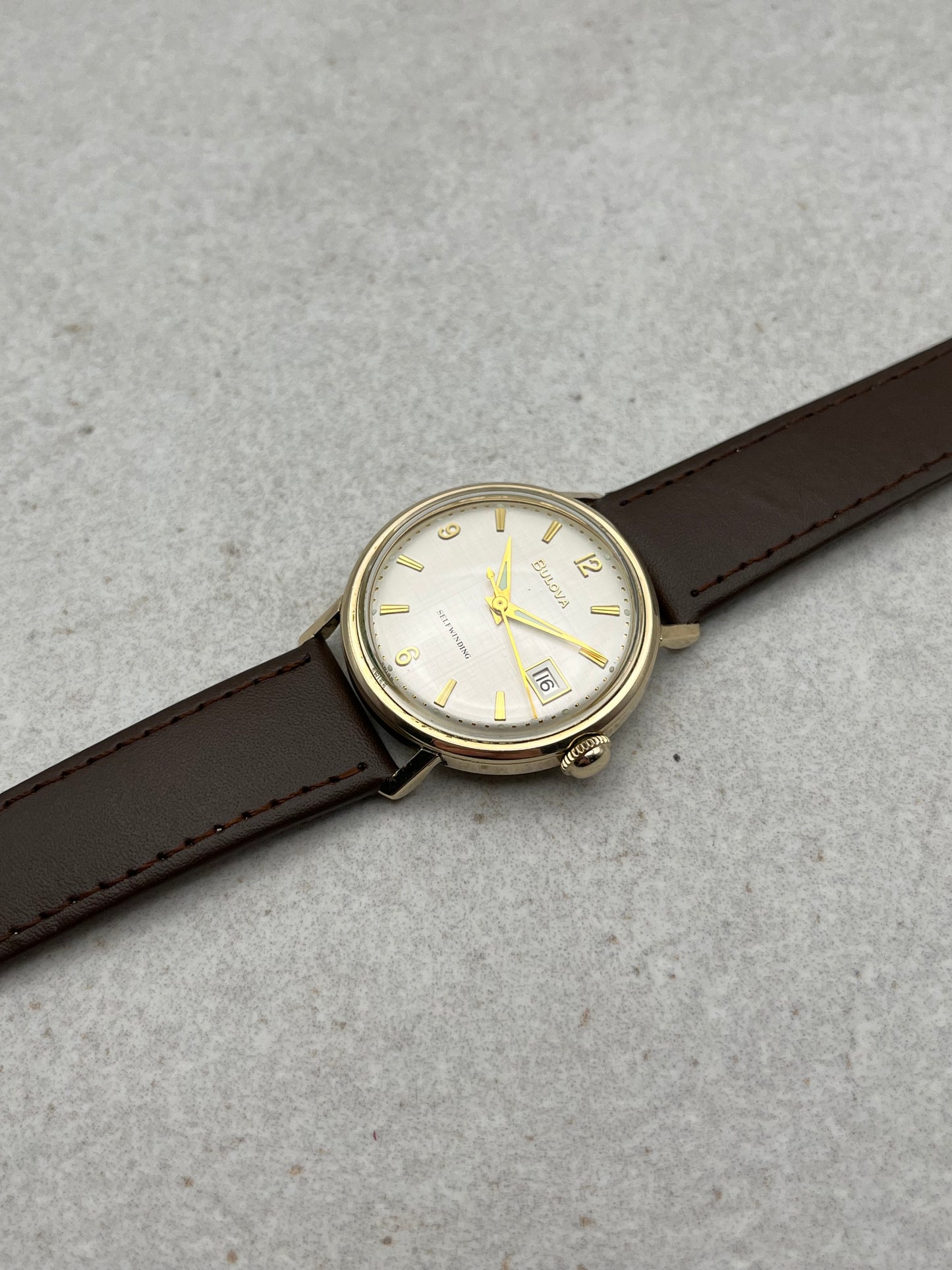 Bulova Automatic Linen Dial Date Cal. 11 AFACD