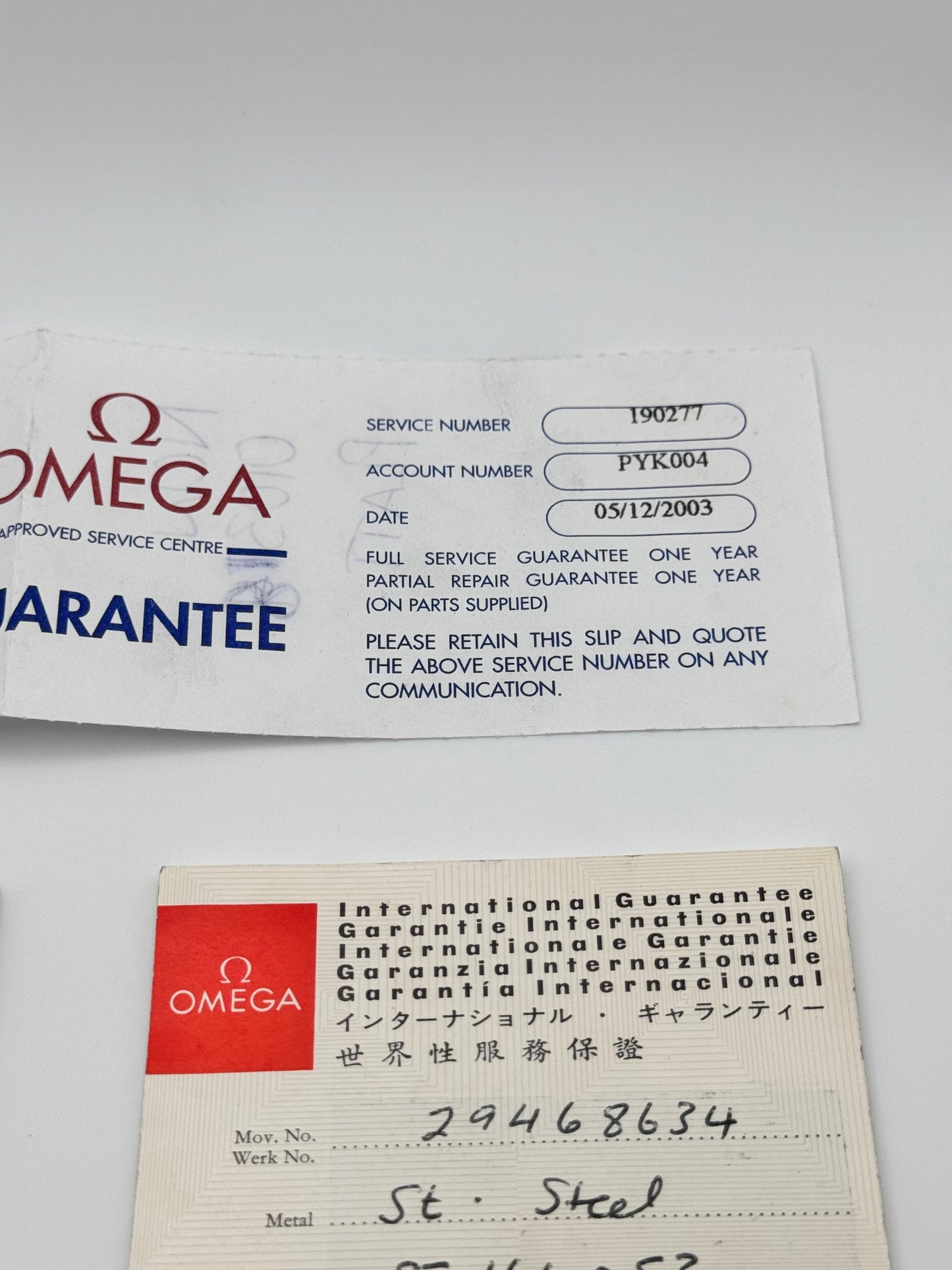 Omega DeVille Automatic Day Date 166.053 - Original Box and Papers