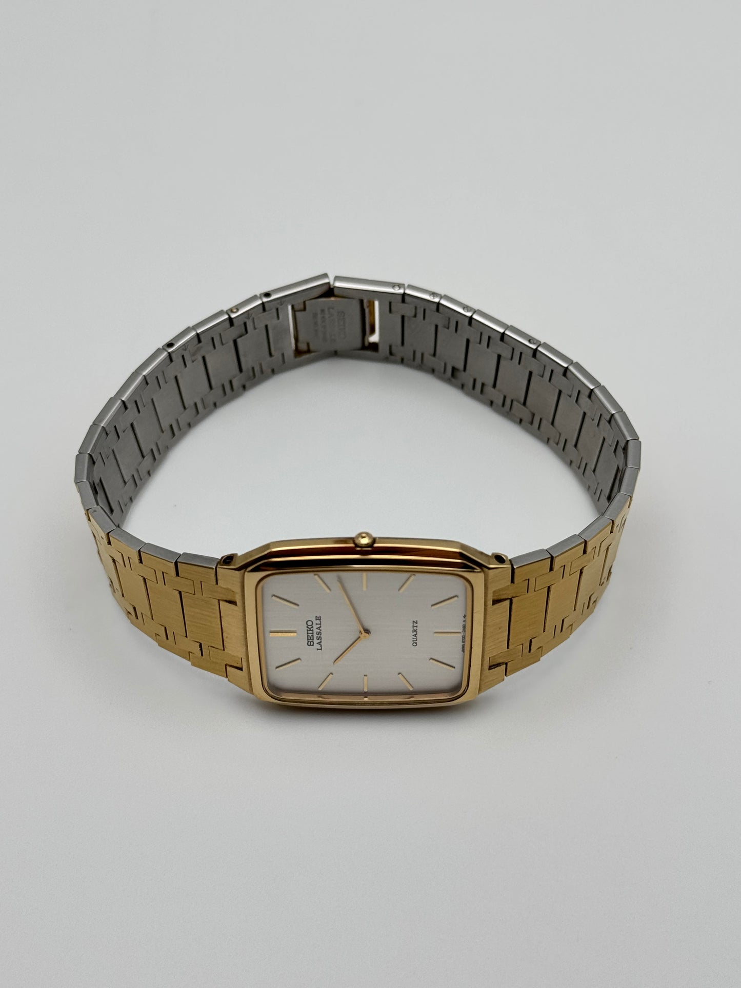 Seiko Lassale Tank Quartz 6730-5249 - Audemars Piguet Style Bracelet