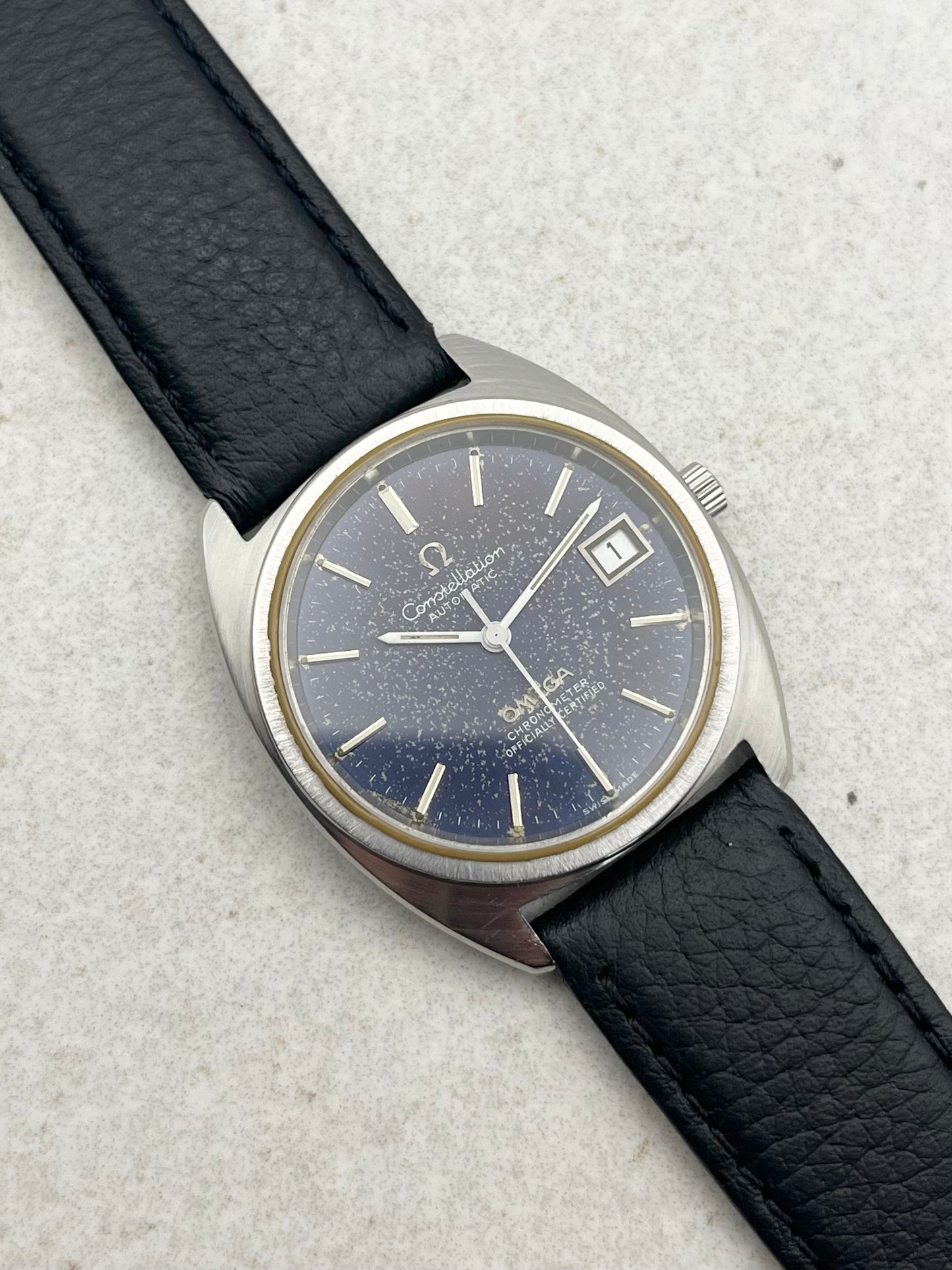 Omega Constellation Chronometer Automatic Date Stardust Dial 168.0056