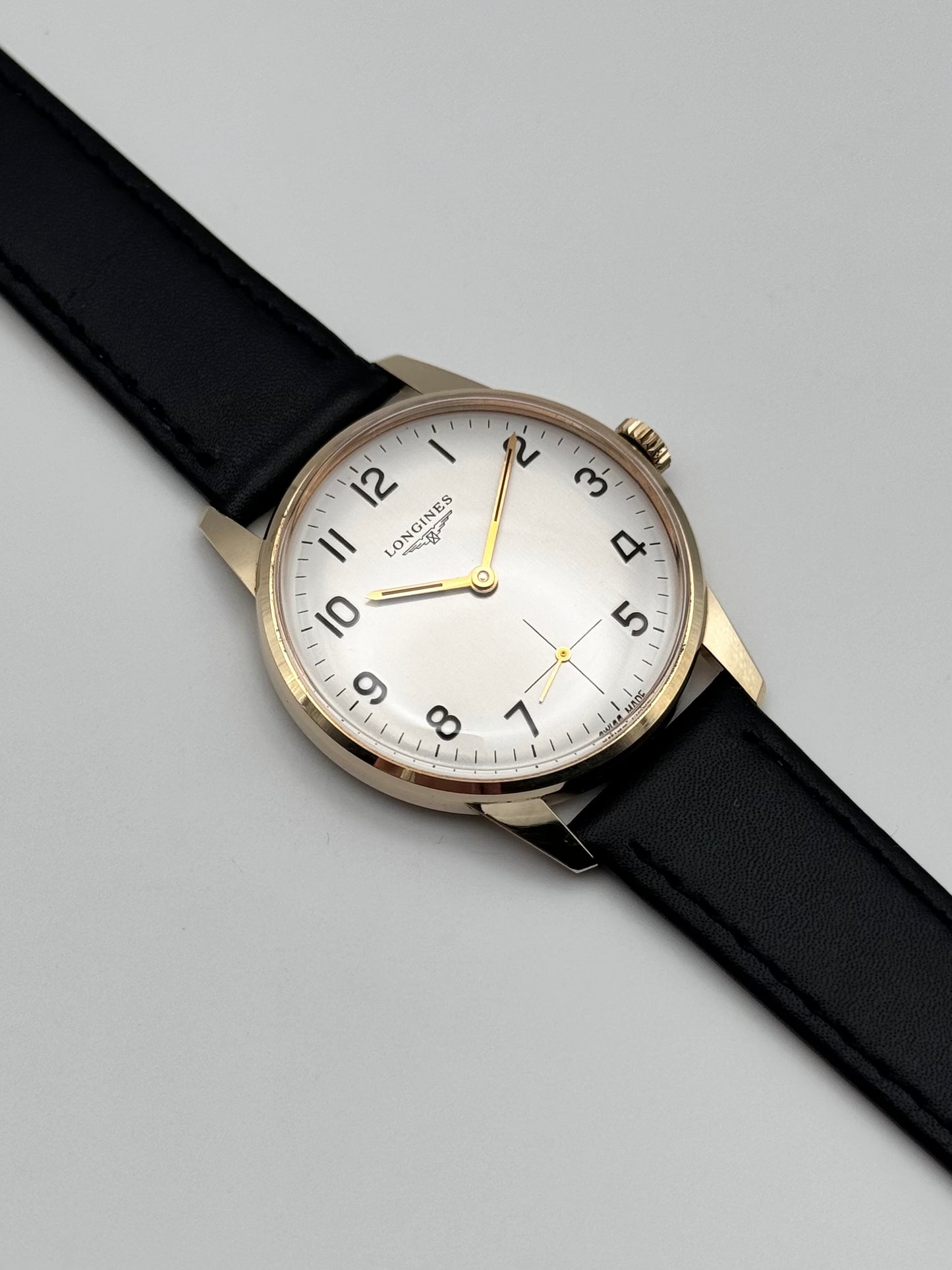 Longines Sub Seconds 9ct Gold Arabic Numerals - 89774