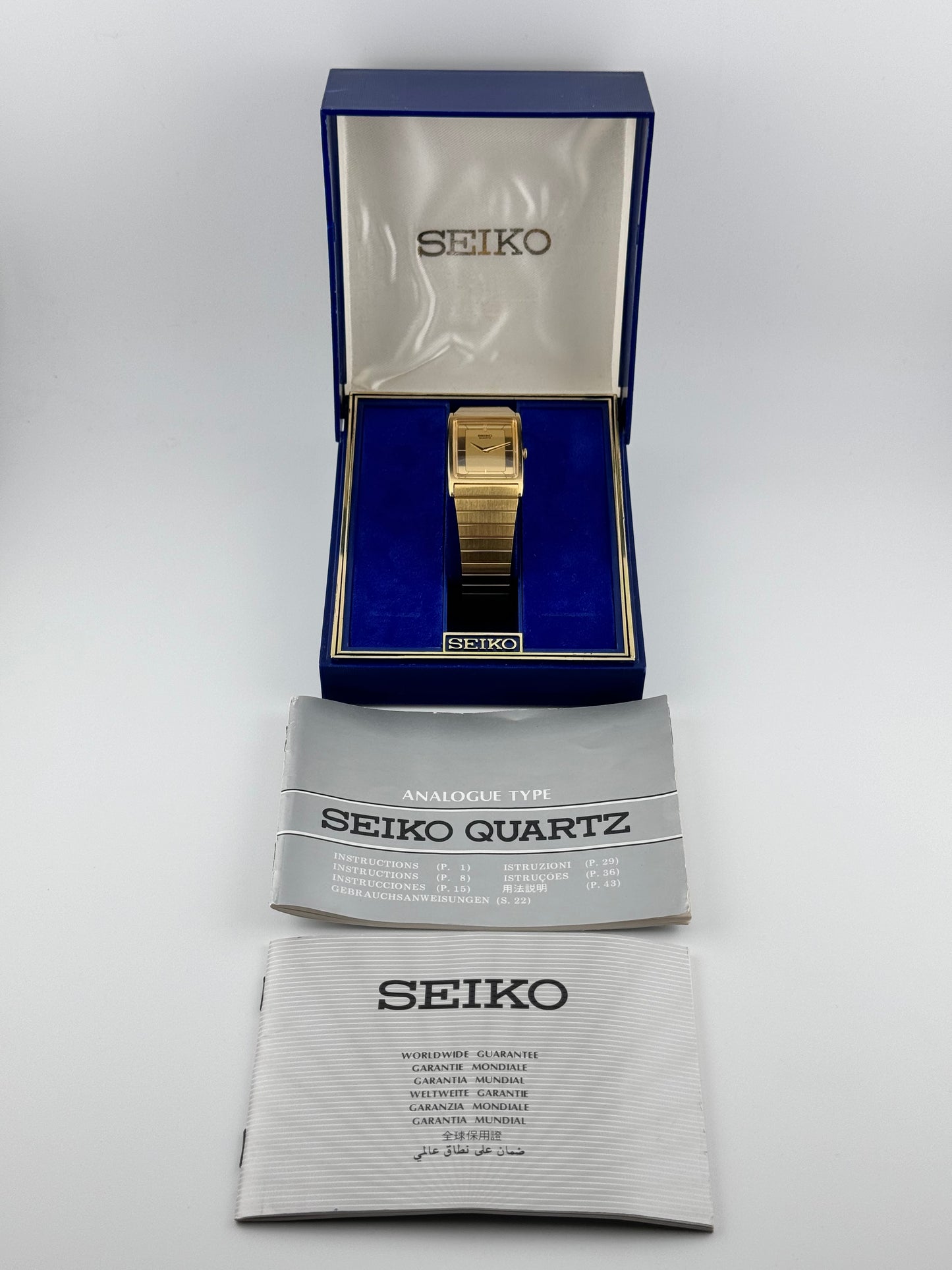 Seiko Tank Quartz - 7430-5560 - Original Box and Papers