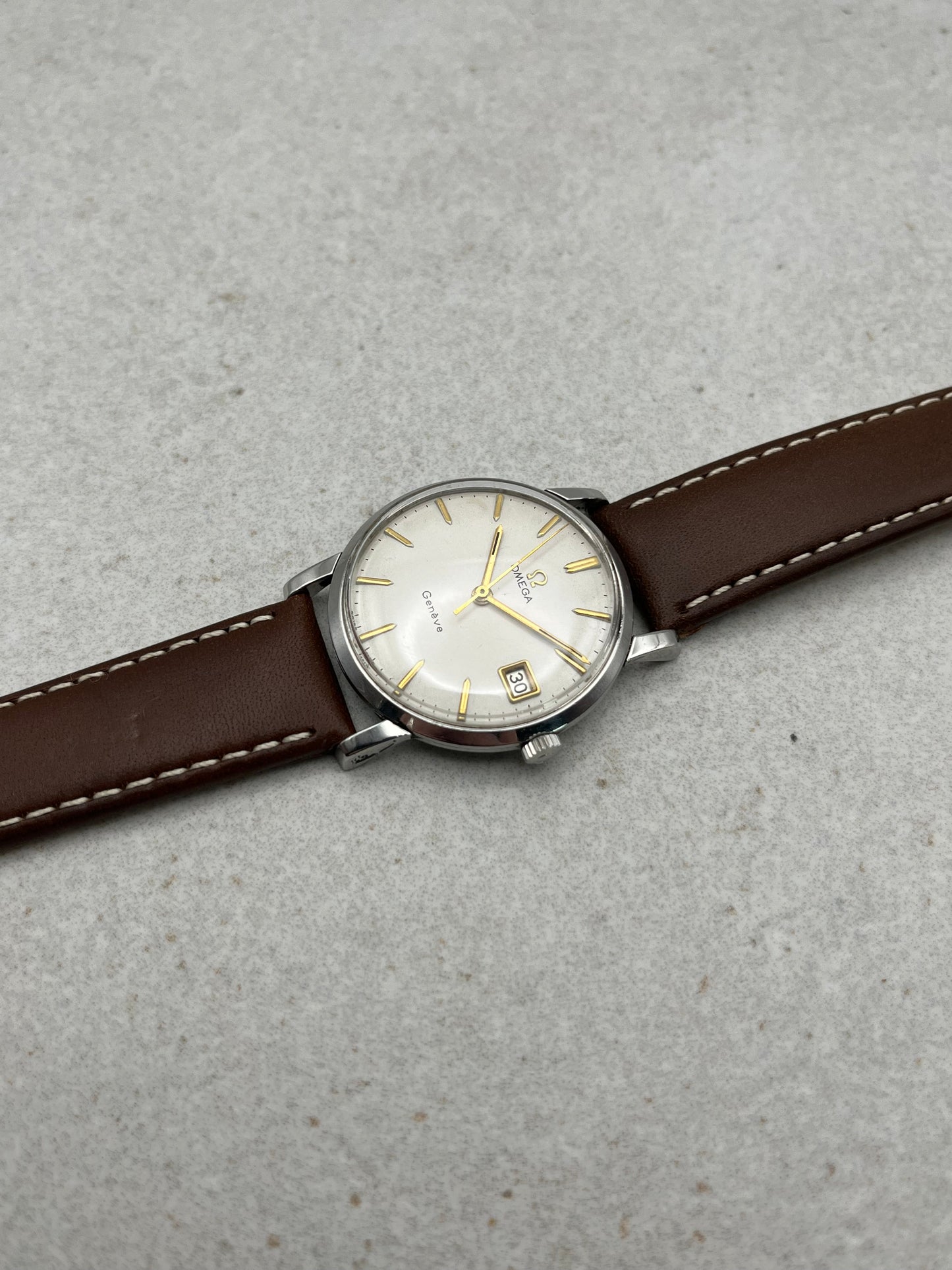 Omega Geneve Manual Wind Date 14734-1-sc