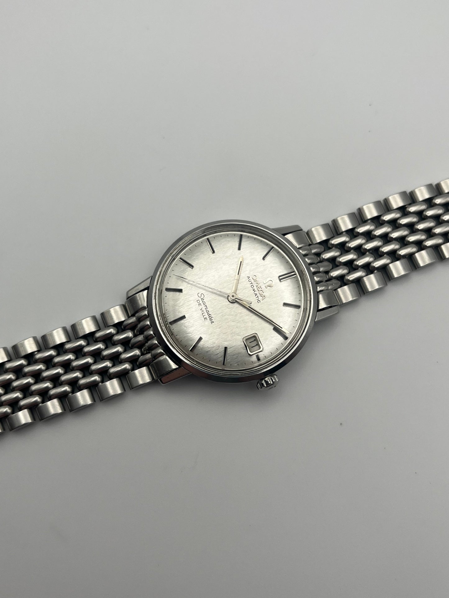 Omega Seamaster DeVille Automatic Fish Scale Dial - Original Beads of Rice Bracelet -  166.020