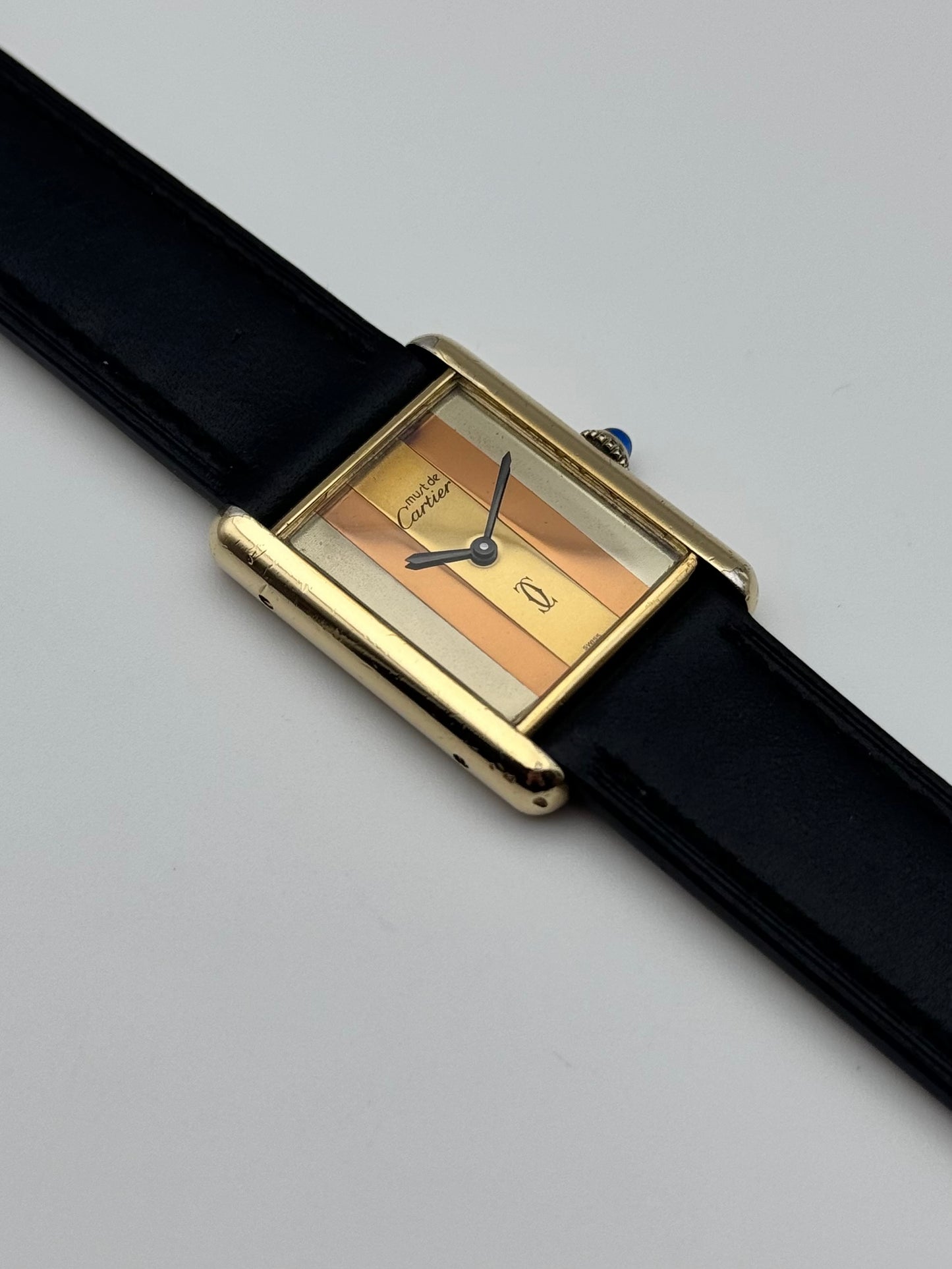 Cartier Tank Must Manual Wind - Trinity Dial