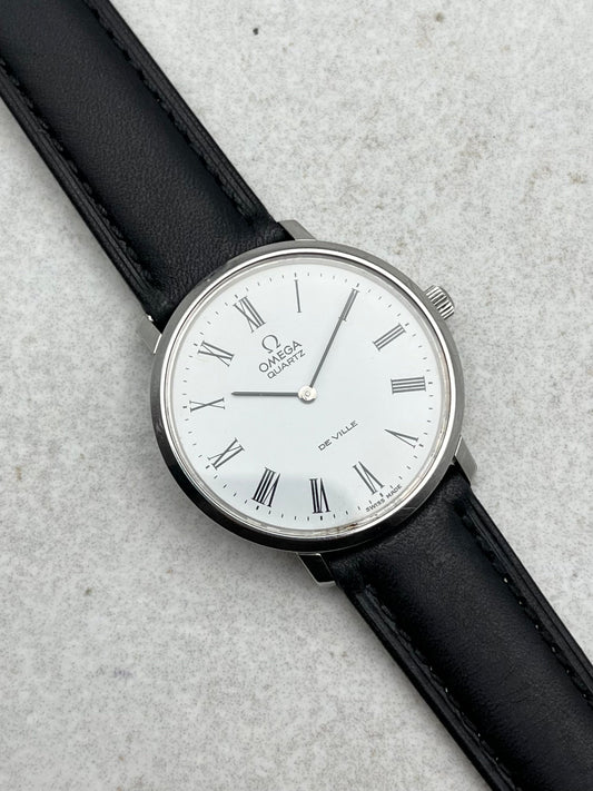 Omega White Dial Quartz Cal 191.0032