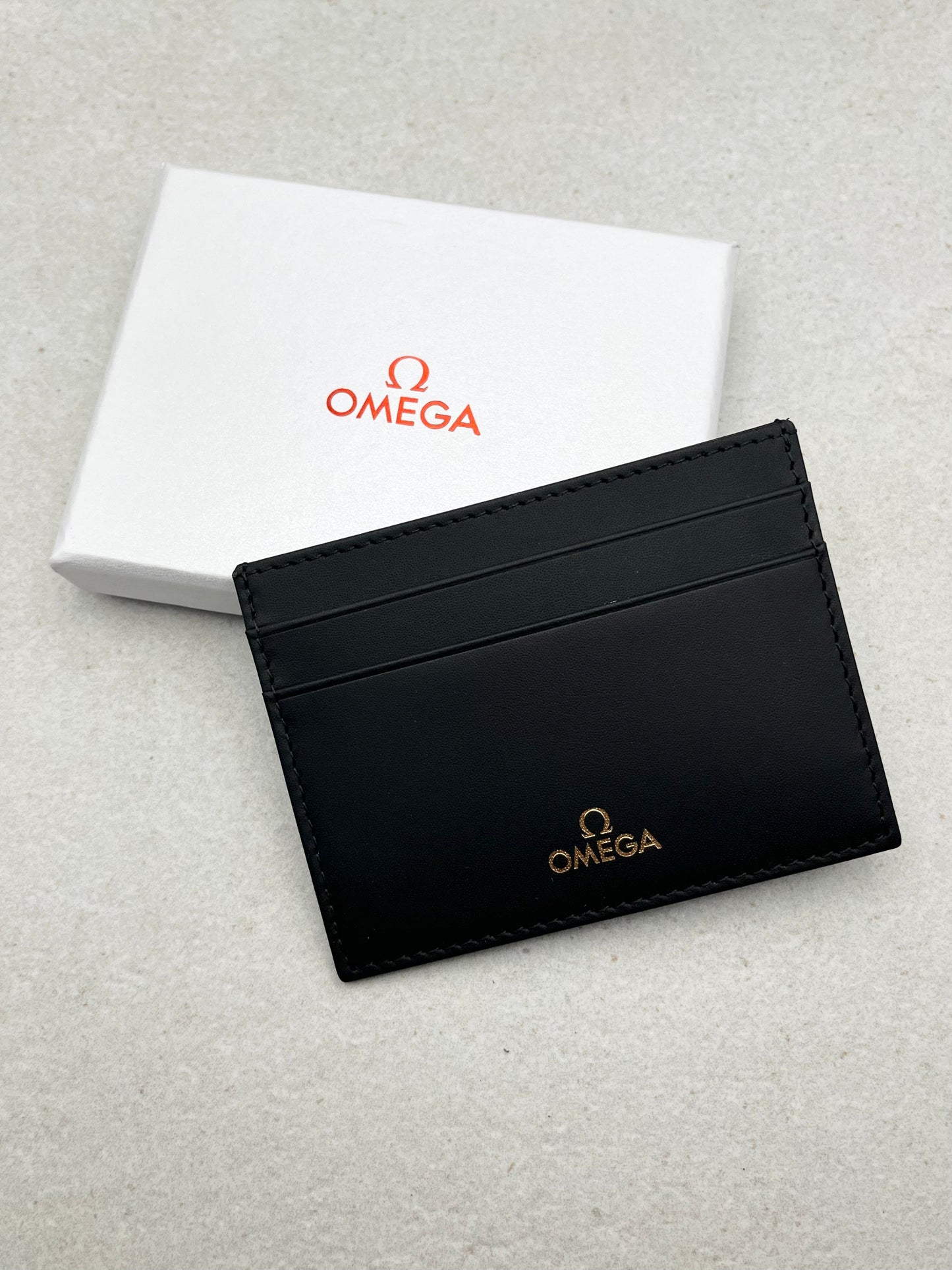 Omega Card Holder Boxed Black