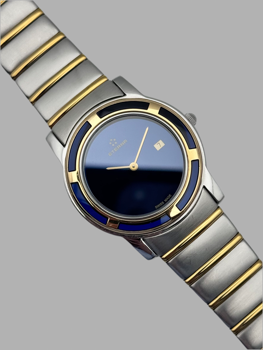 Eterna Galaxis Quartz Date Sapphire Bezel - Ultra Rare - 3506.41