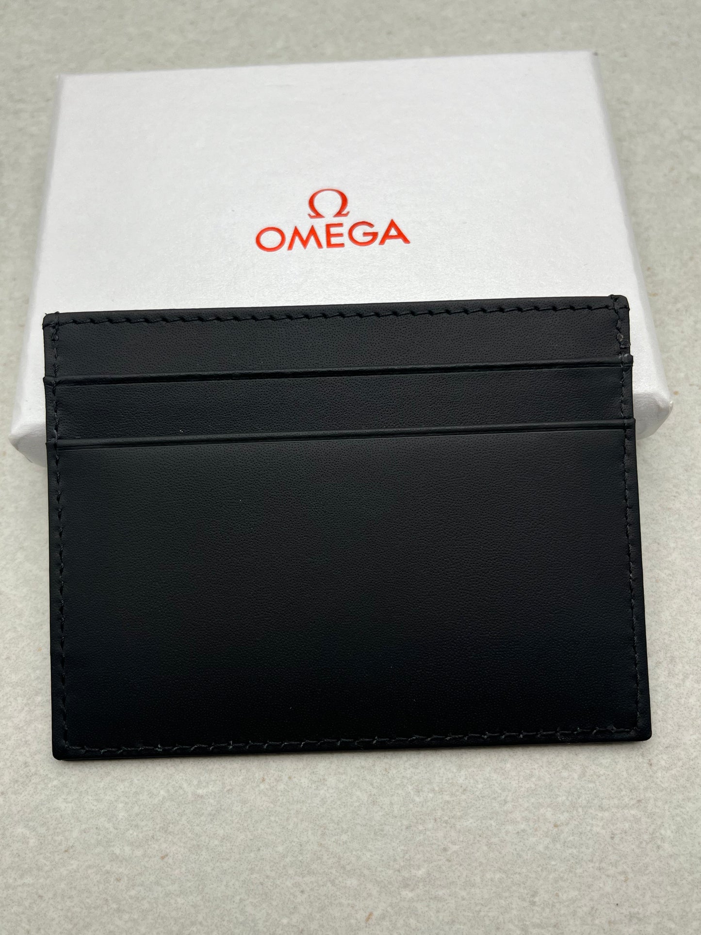 Omega Card Holder Boxed Black