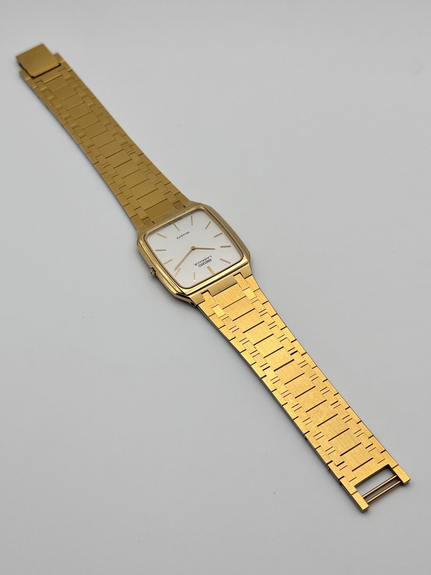 Seiko Lassale Tank Quartz 6730-5249 - Audemars Piguet Style Bracelet