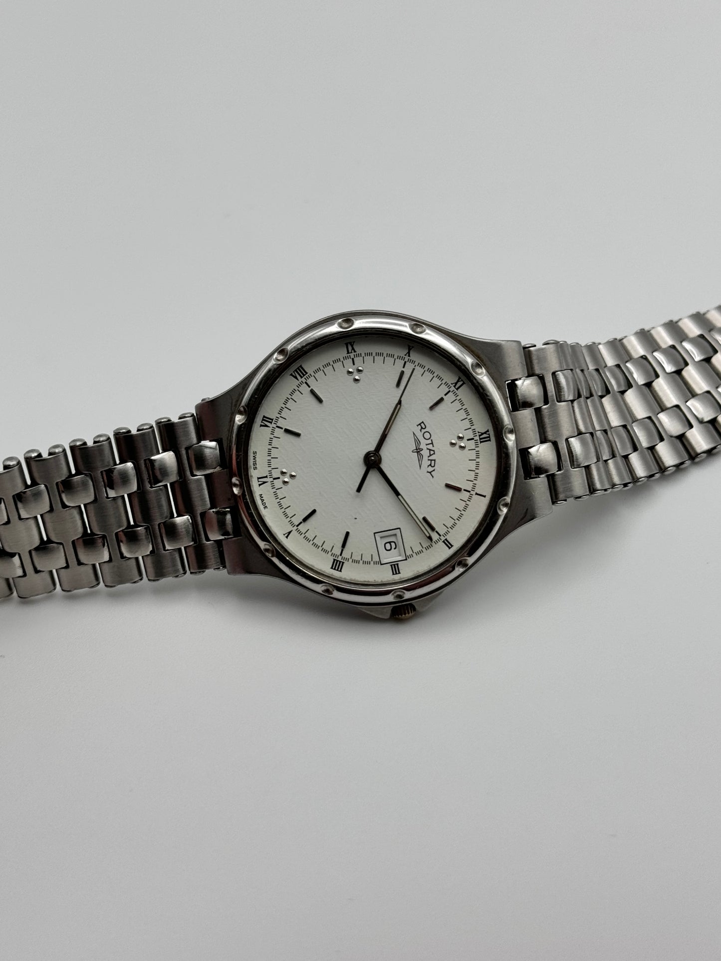 Rotary Quartz Date Dress Watch - Rare Texture Dial