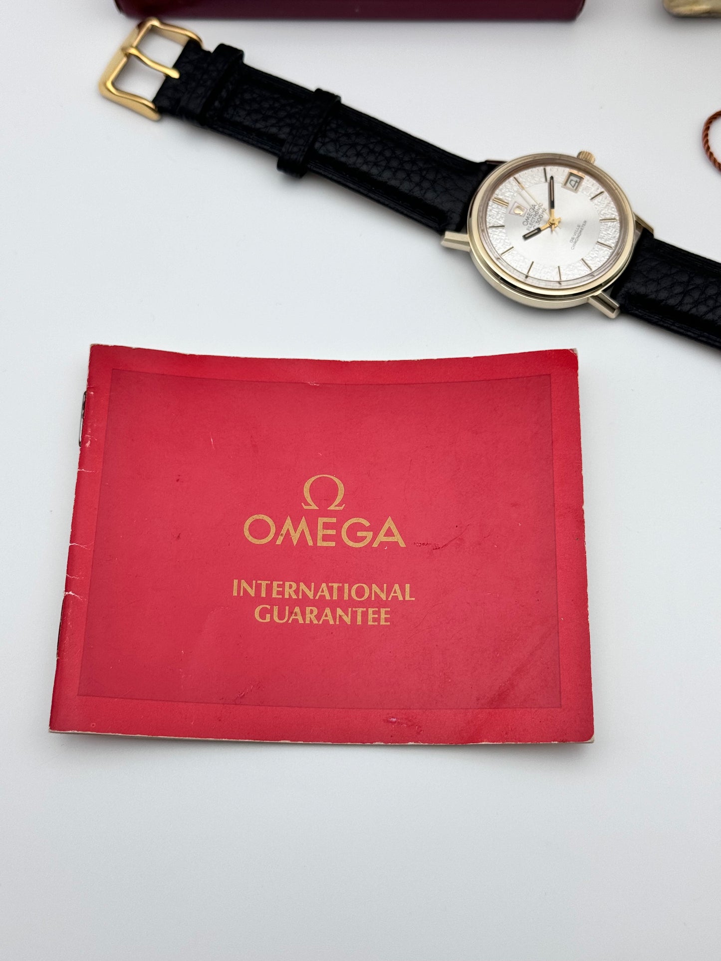 Omega De Ville Chronometer Electronic F300HZ - 198.0032 - Original Box, Hangtag & Papers - Rare Dial