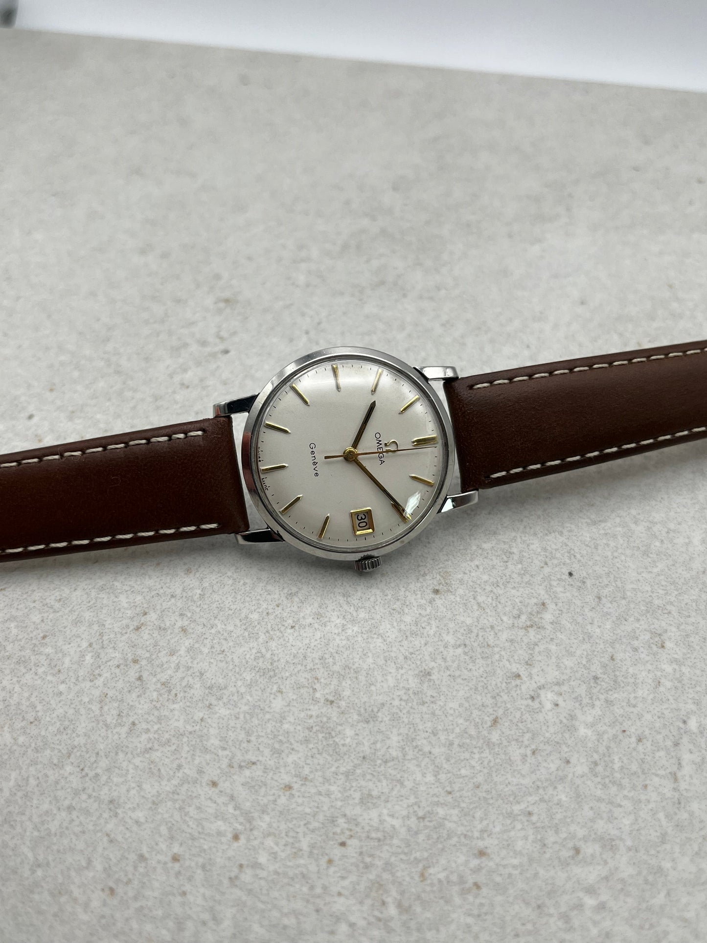 Omega Geneve Manual Wind Date 14734-1-sc