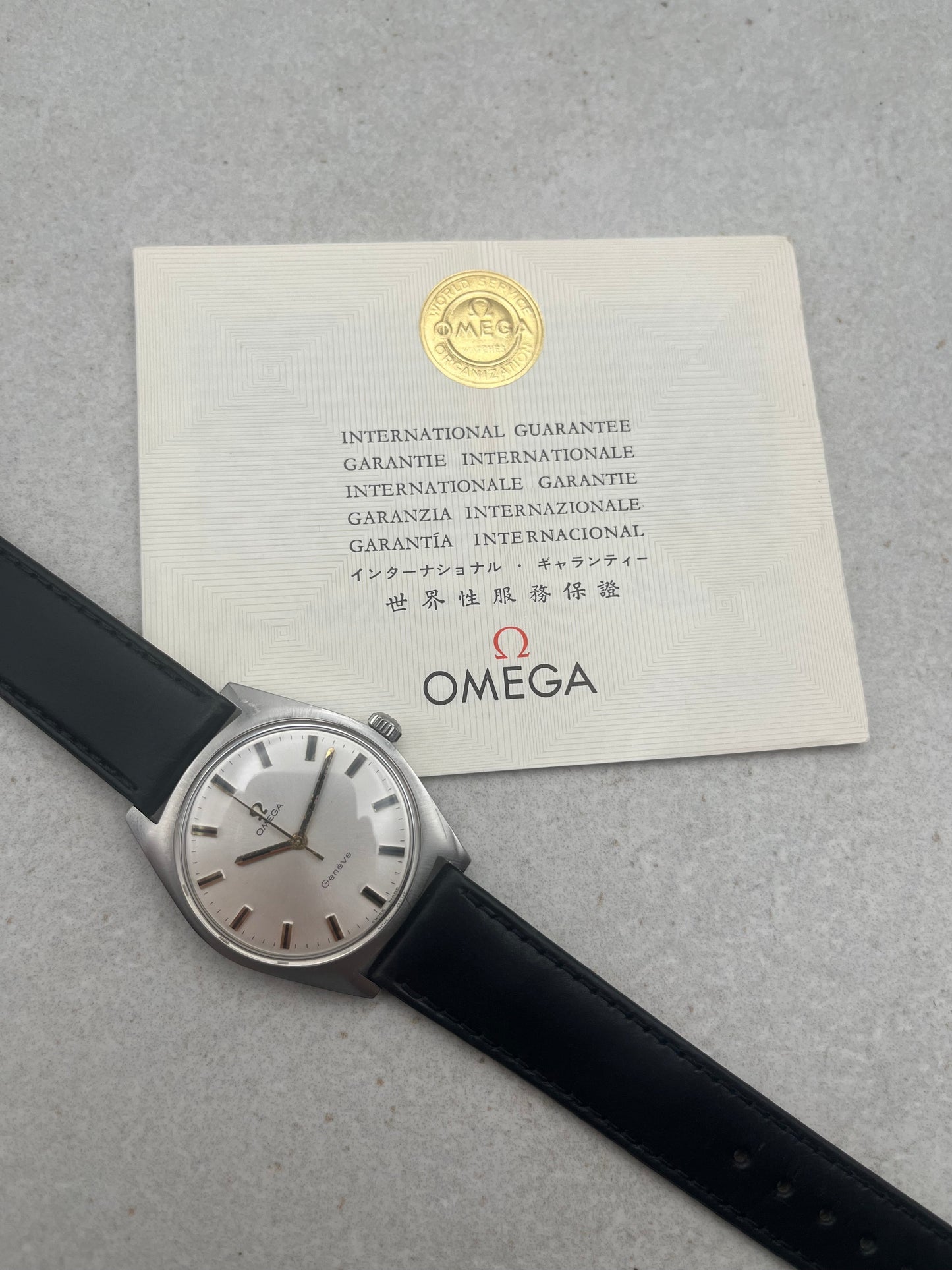 Omega Geneve Date Manual Wind 136.041 - Original Omega Paperwork