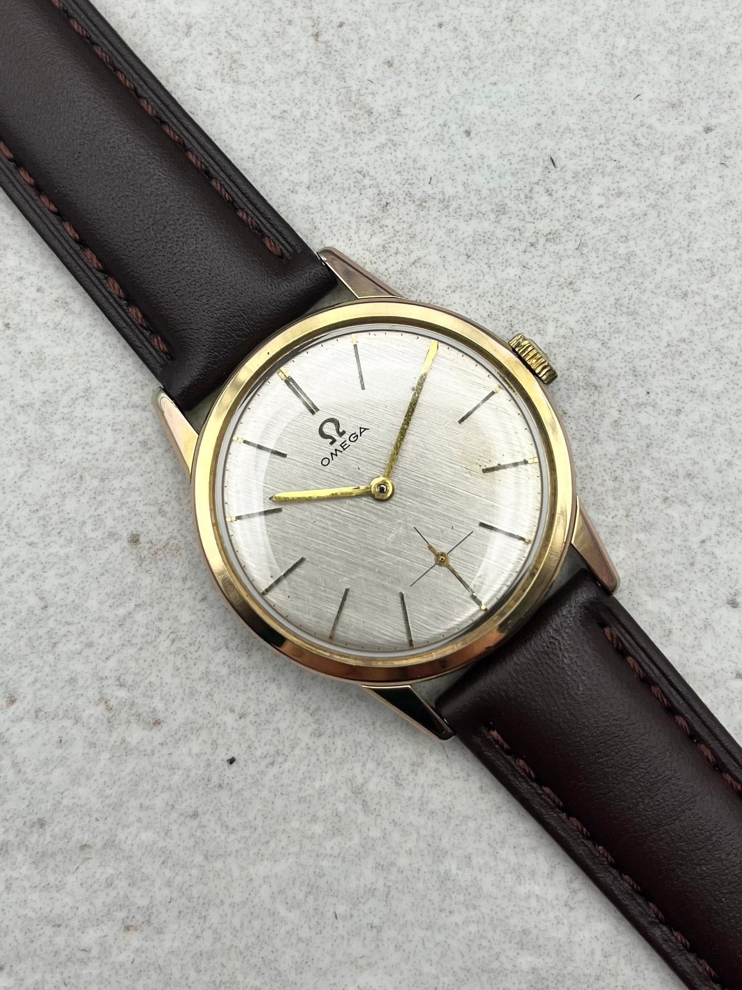 Omega Manual Wind Small Seconds Linen Dial 121.001