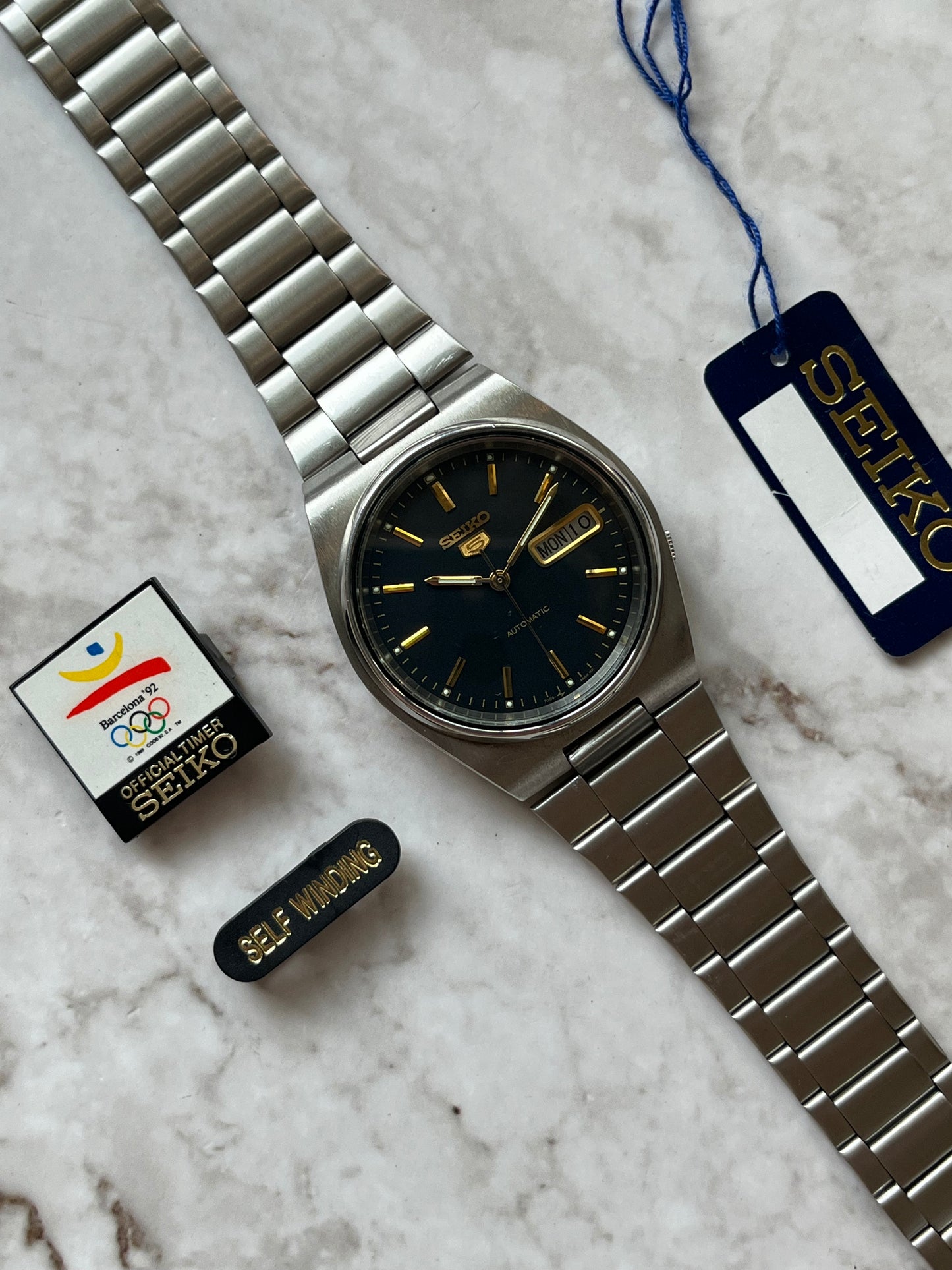 Seiko 5 Automatic 7009-3130 Olympic Games 1992 Full Set