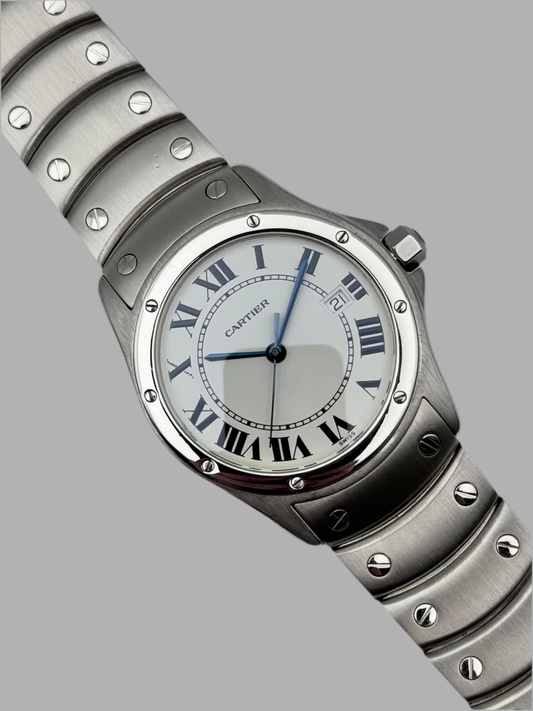 Cartier Santos Ronde Quartz Date 1561 - Boxed