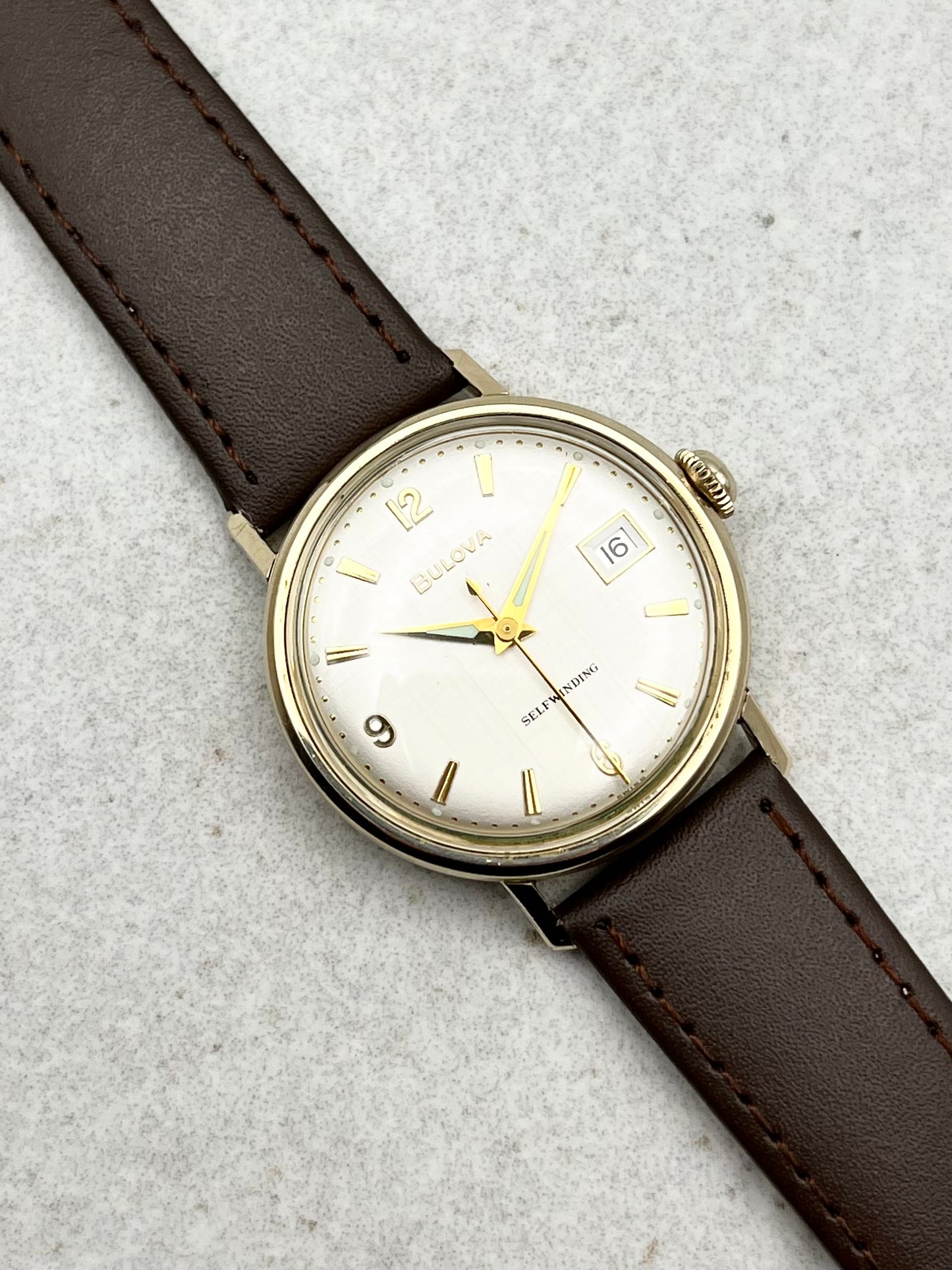 Bulova Automatic Linen Dial Date Cal. 11 AFACD