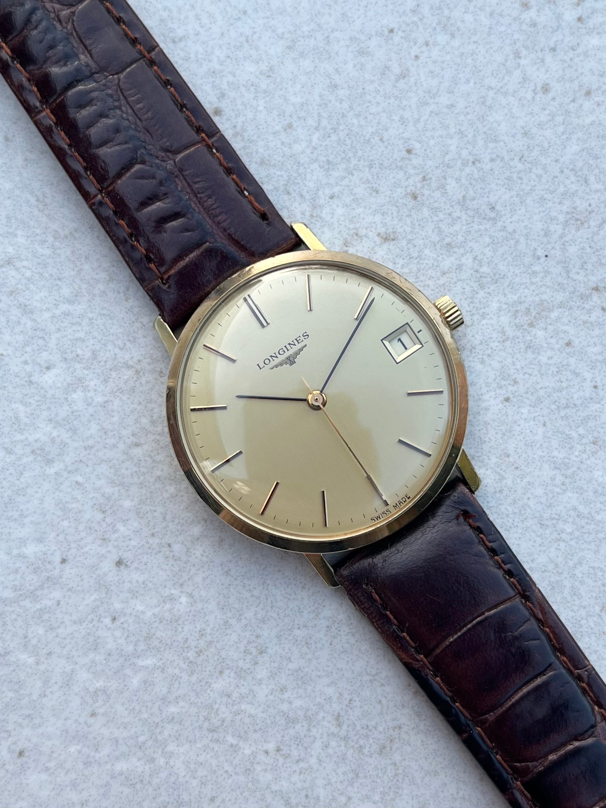 Longines Manual Wind Date 1970s