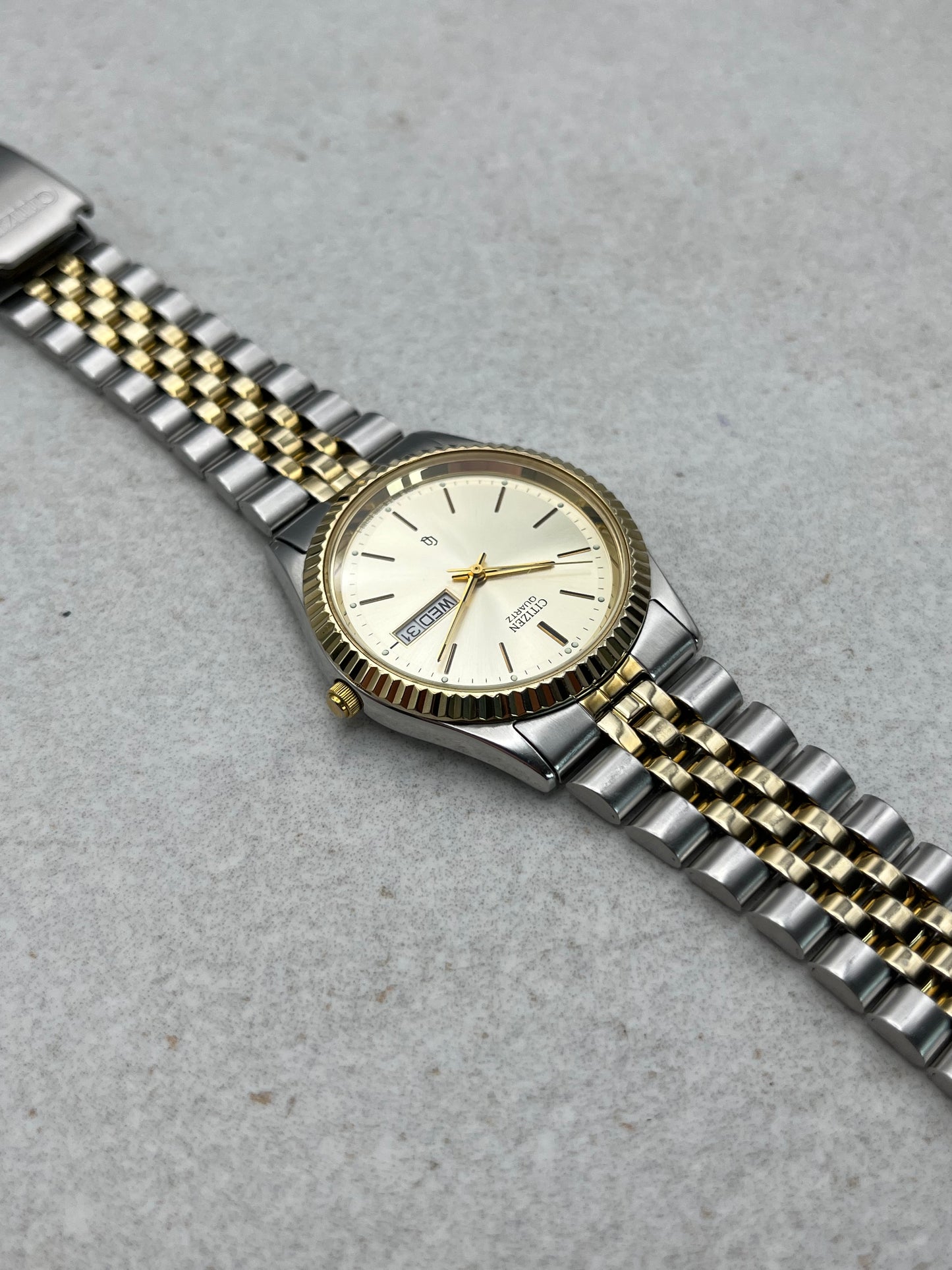 Citizen CQ Quartz Day-Date Jubilee Two Tone