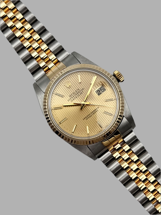 Rolex Datejust Oyster Perpetual Two-Tone 16013 - Tapestry Dial - Serviced