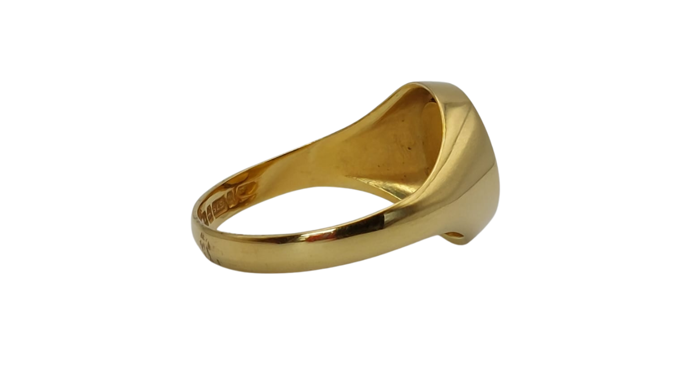 9ct Gold and Enamel Masonic Swivel Ring