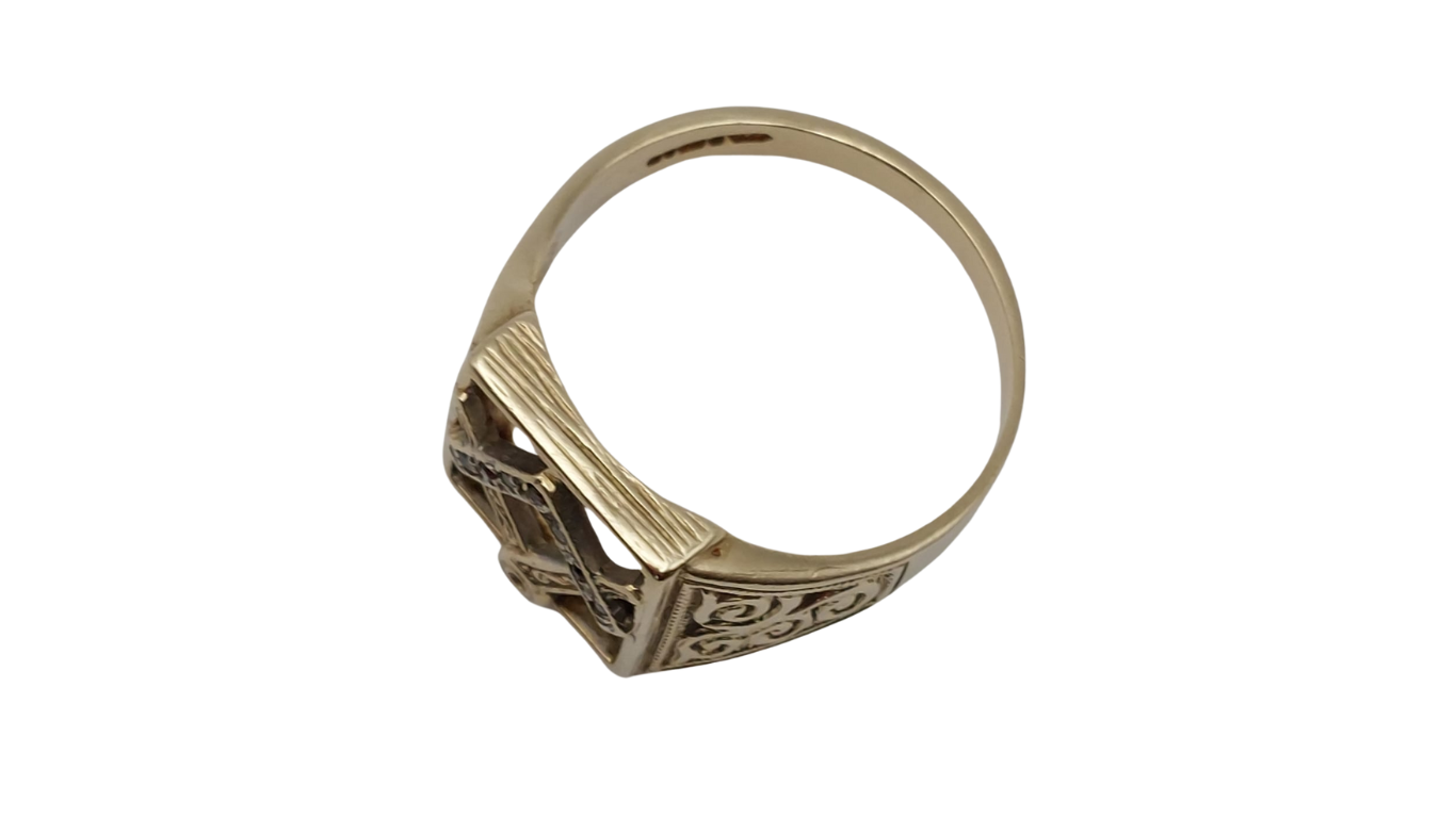 9ct Gold Masonic Ring