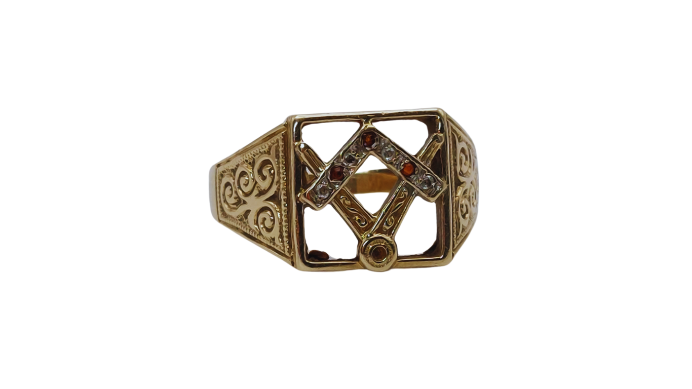 9ct Gold Masonic Ring