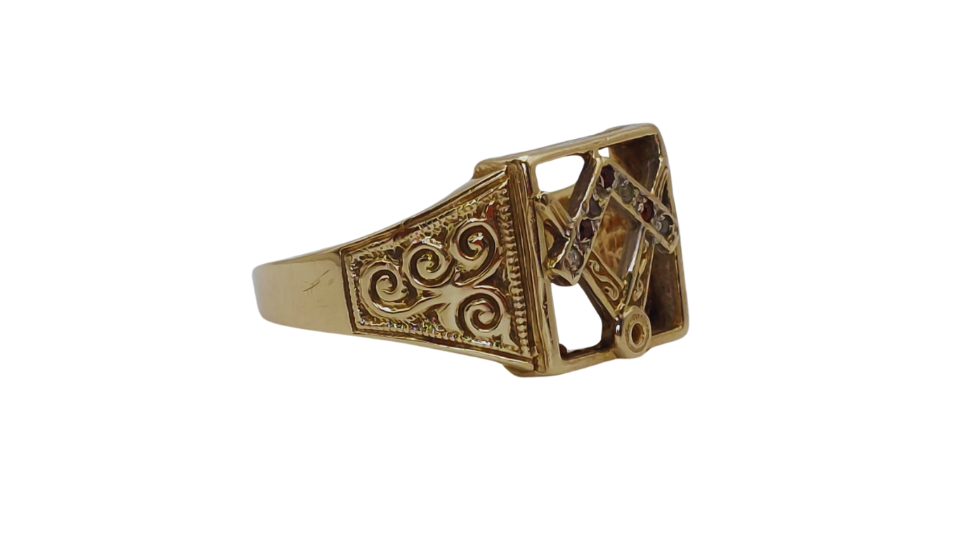 9ct Gold Masonic Ring