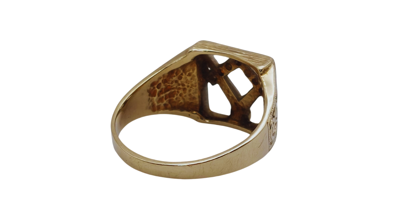 9ct Gold Masonic Ring