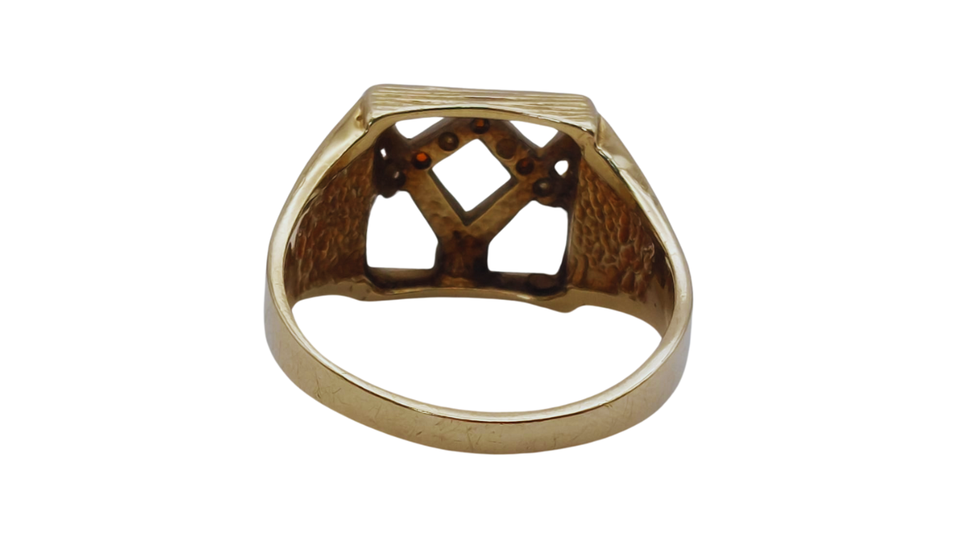 9ct Gold Masonic Ring