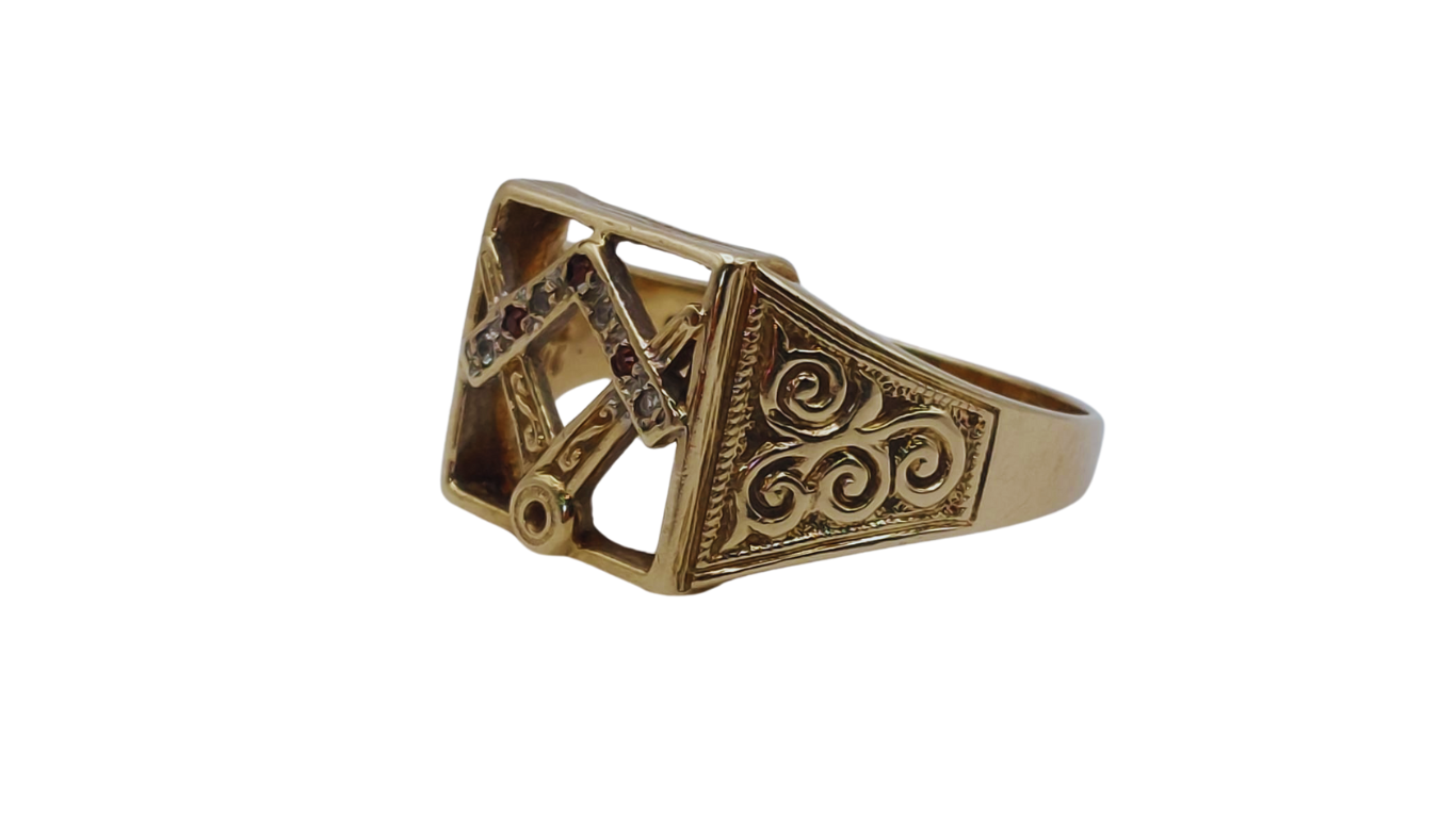 9ct Gold Masonic Ring