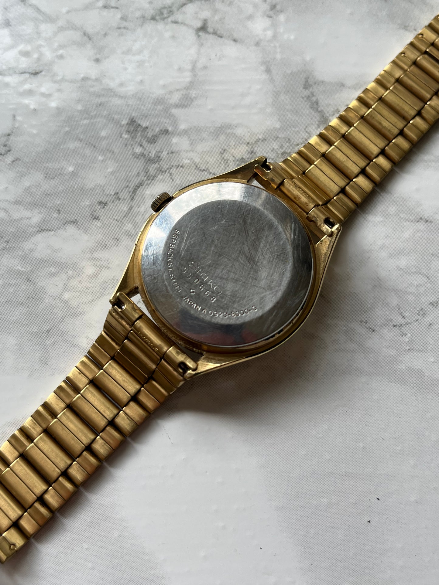 Seiko QZ Quartz Faceted Crystal Rare