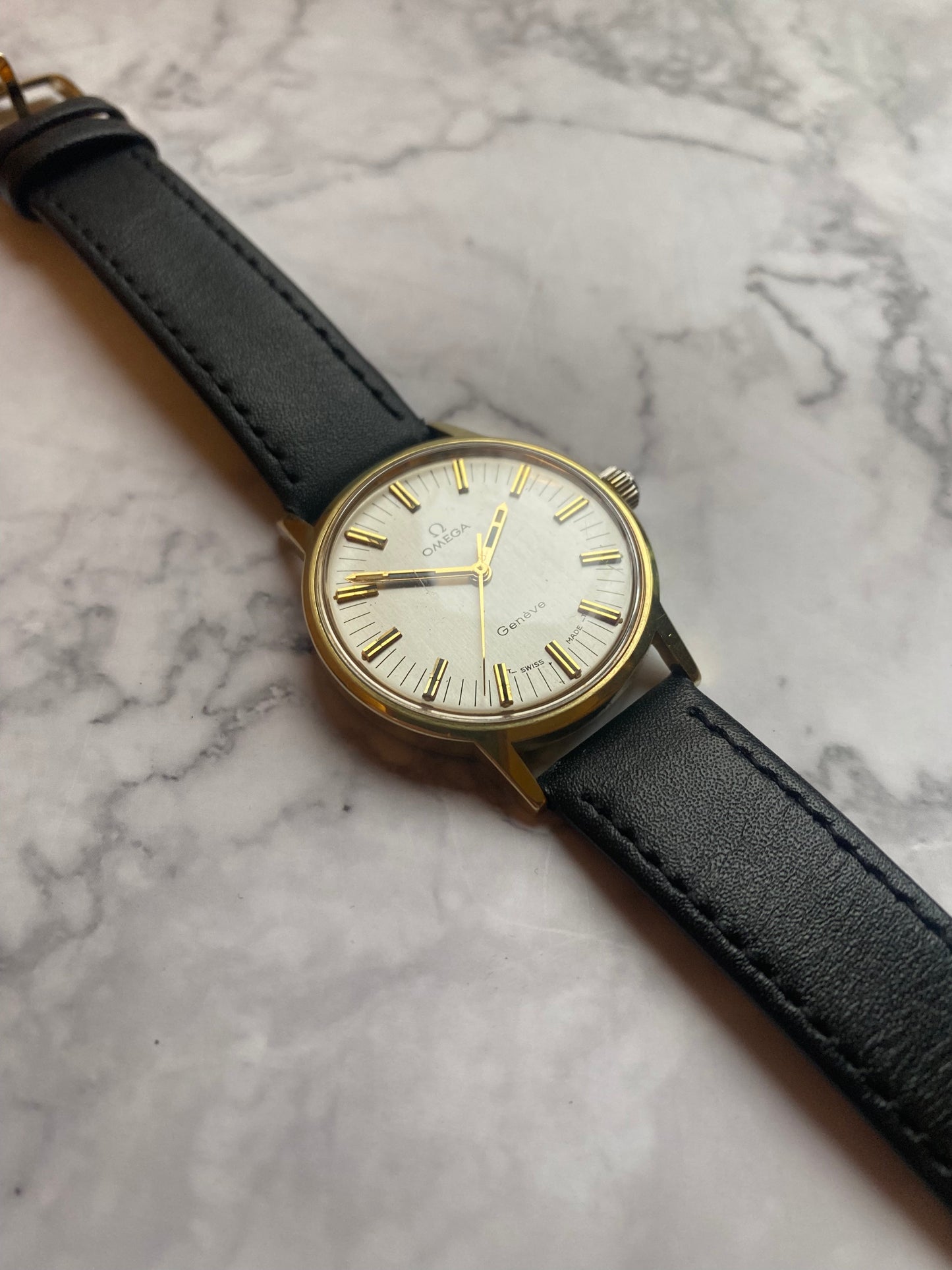 Omega Geneve Rare Track Dial Manual Wind