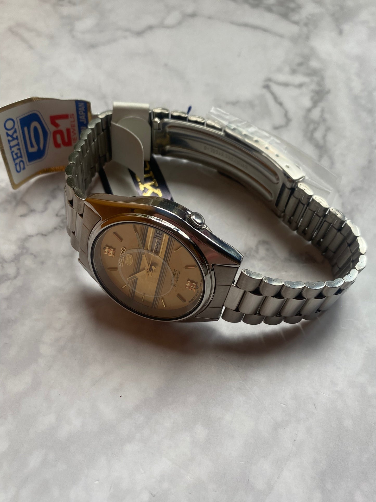 Seiko 5 Automatic Arabic Day-Date NOS